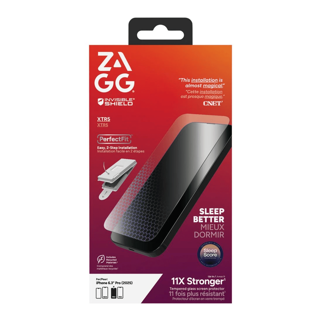 1 ZAGG InvisibleShield Glass XTR5 Scrn Prtctr iPhone 17 Pro, 1 of 5