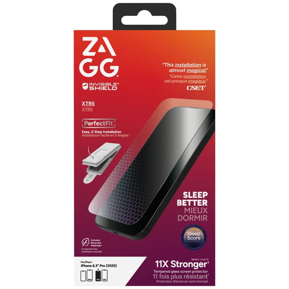 1 ZAGG InvisibleShield Glass XTR5 Scrn Prtctr iPhone 17 Pro, 1 of 5