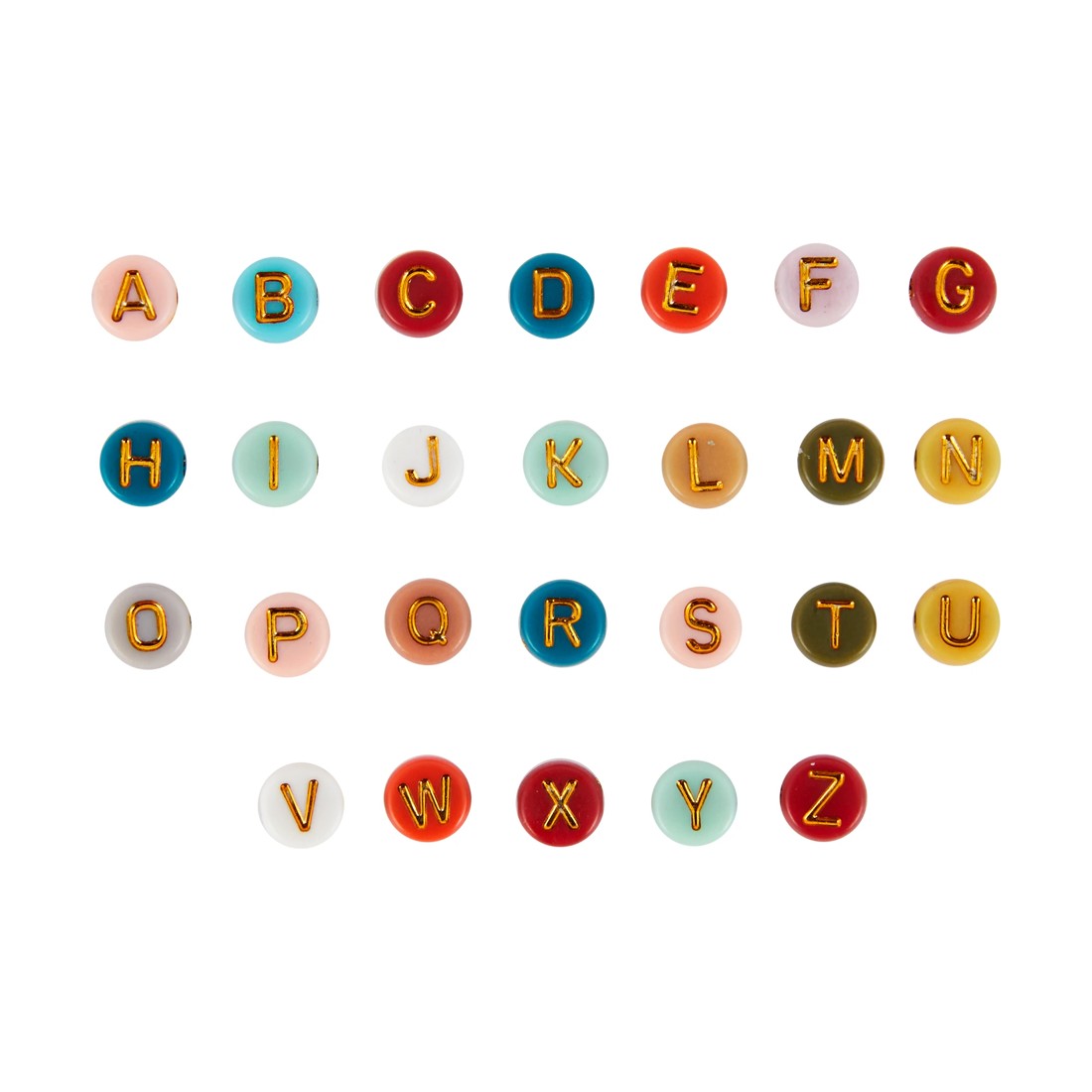 2 Jewellery Making Beads - Opaque Alphabet, 2 of 3