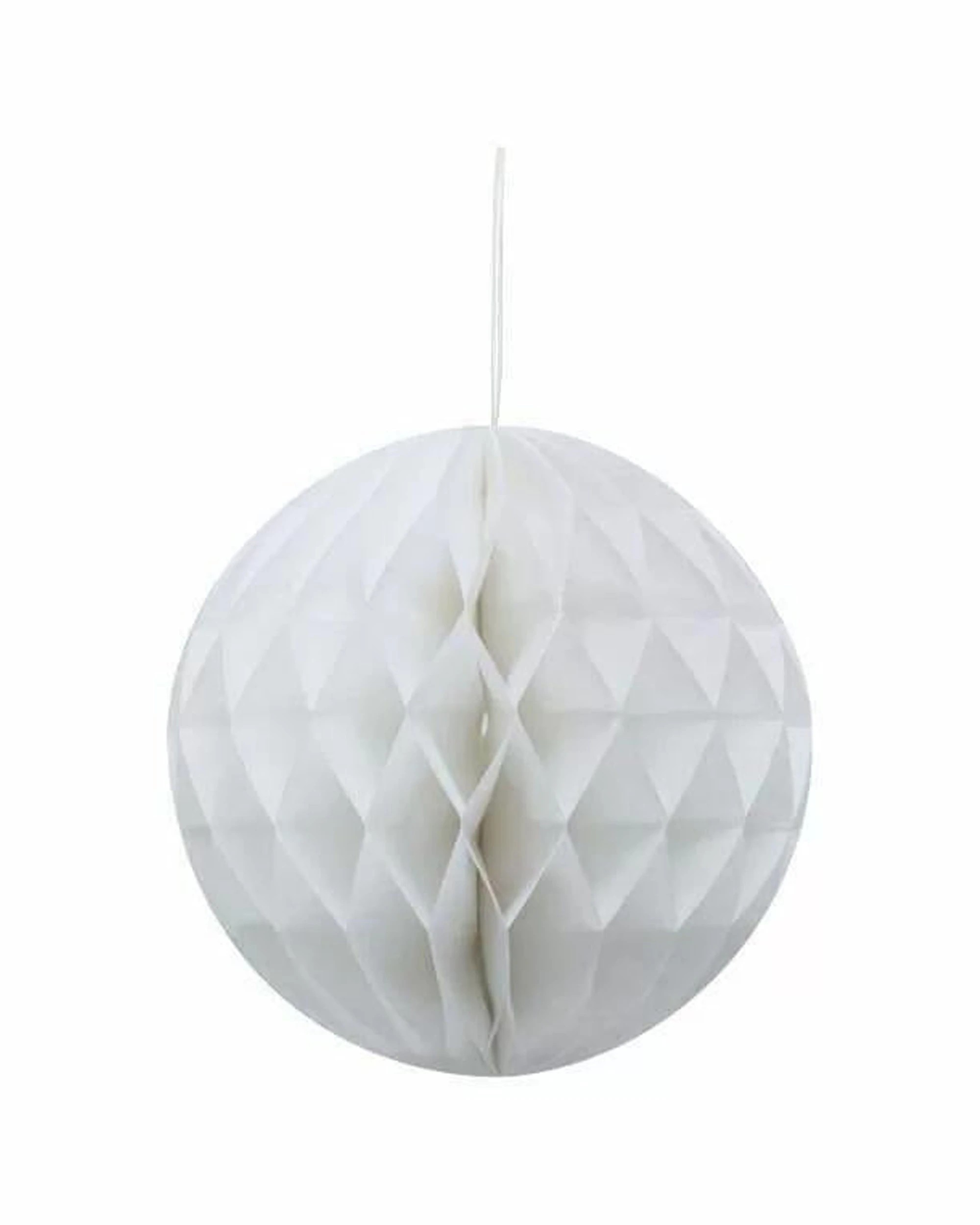 1 Party Maker Honeycomb Paper Lantern Decoration - White, 1 of 1