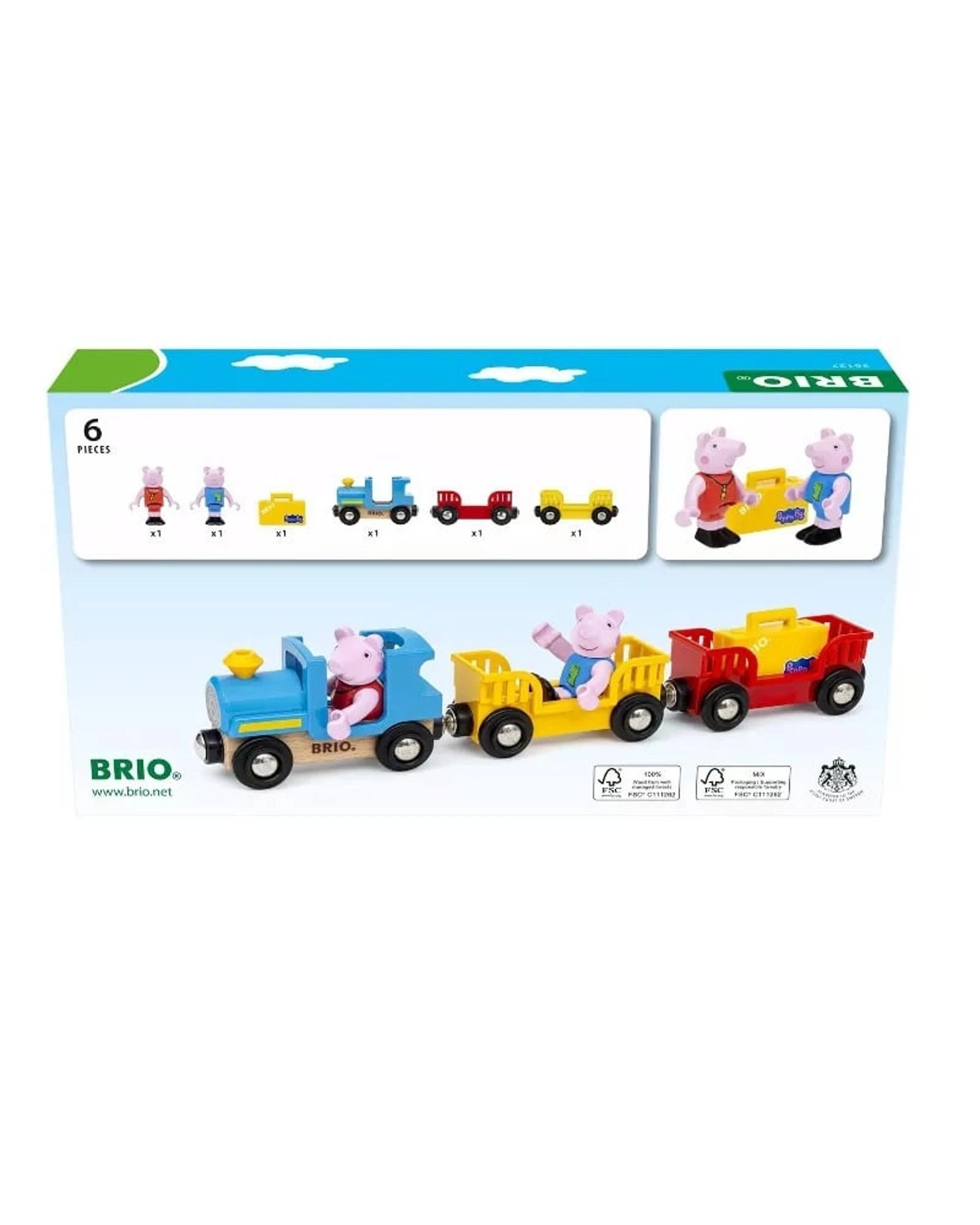 6 Brio Peppa Pig  5 Piece Train Set, 6 of 6