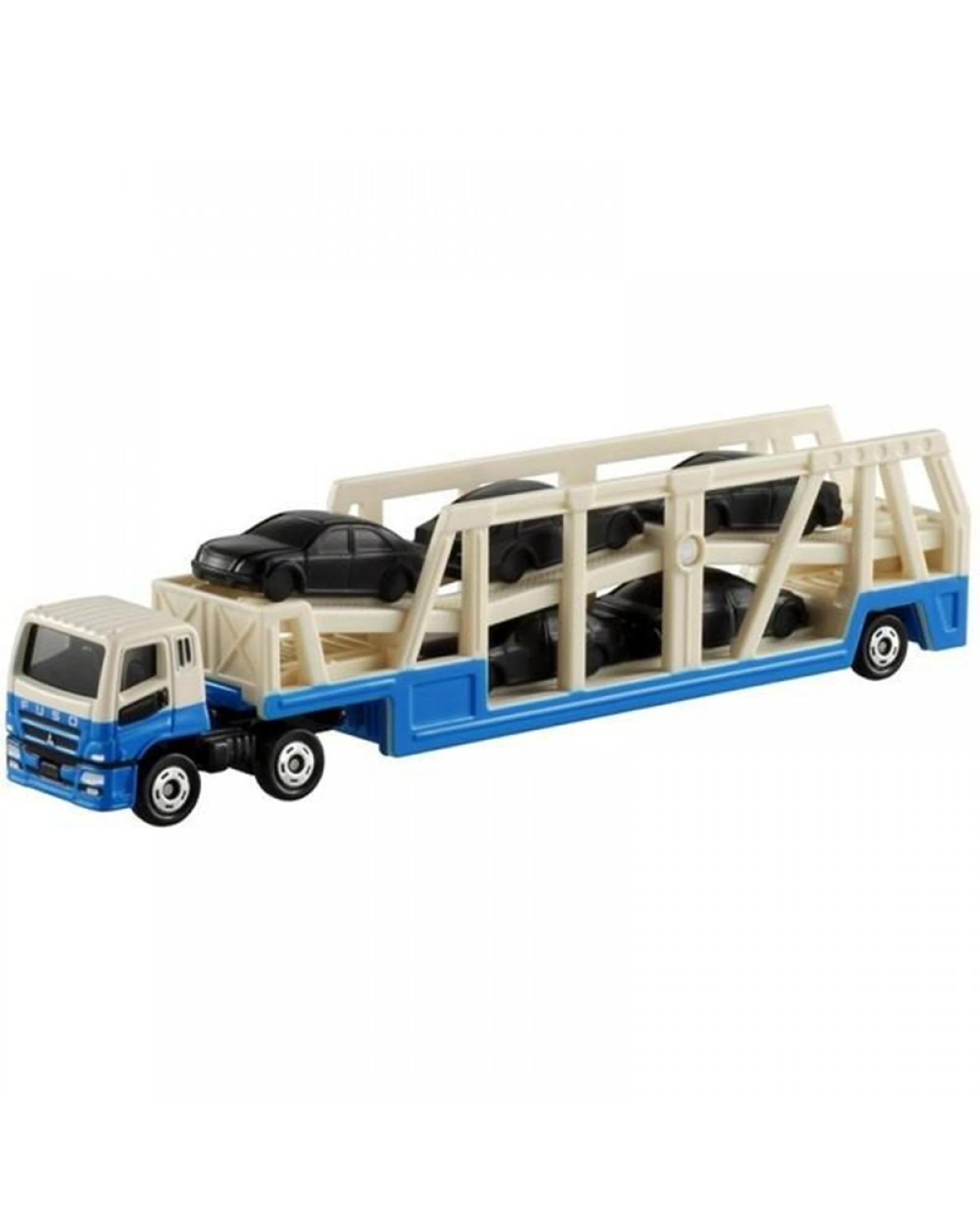 1 Tomica Long No.131 Mitsubishi Fuso Super Great Car Carrier Truck, 1 of 2