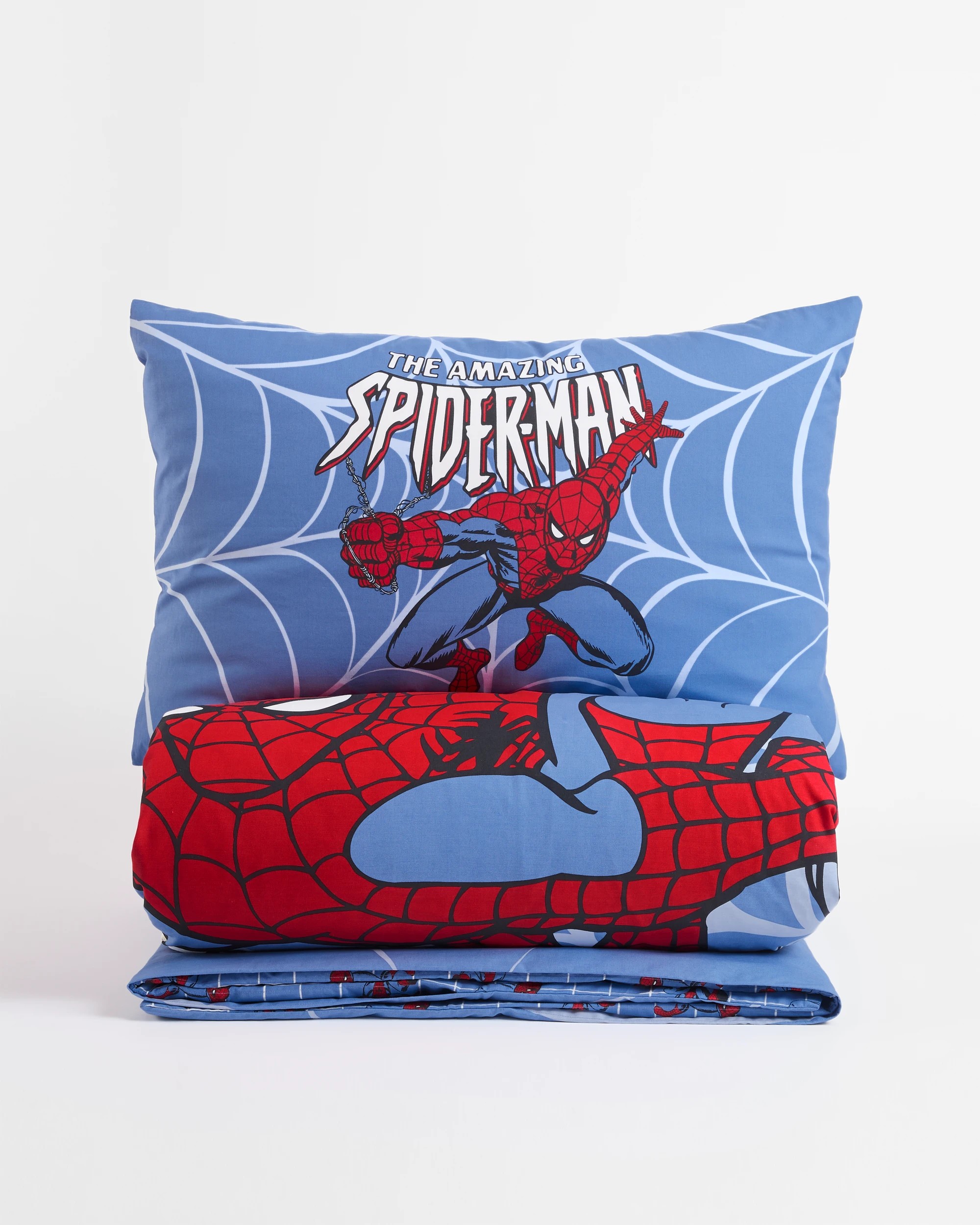 10 Disney Marvel The Amazing Spider-Man Reverse Quilt Cover Set - Double Bed - Blue, 10 of 10