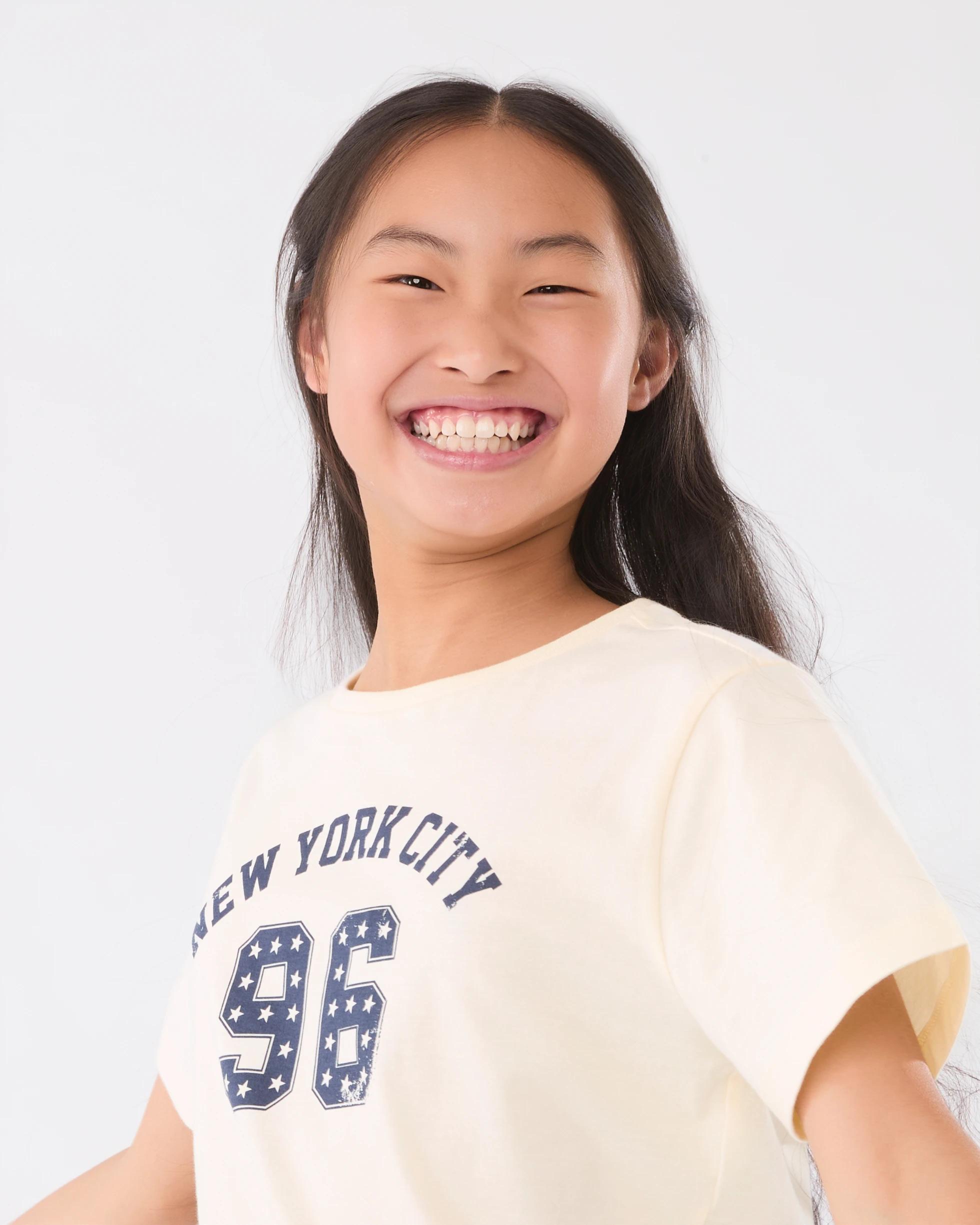 3 Short Sleeve Print T-shirt Ylw Typo, 3 of 6