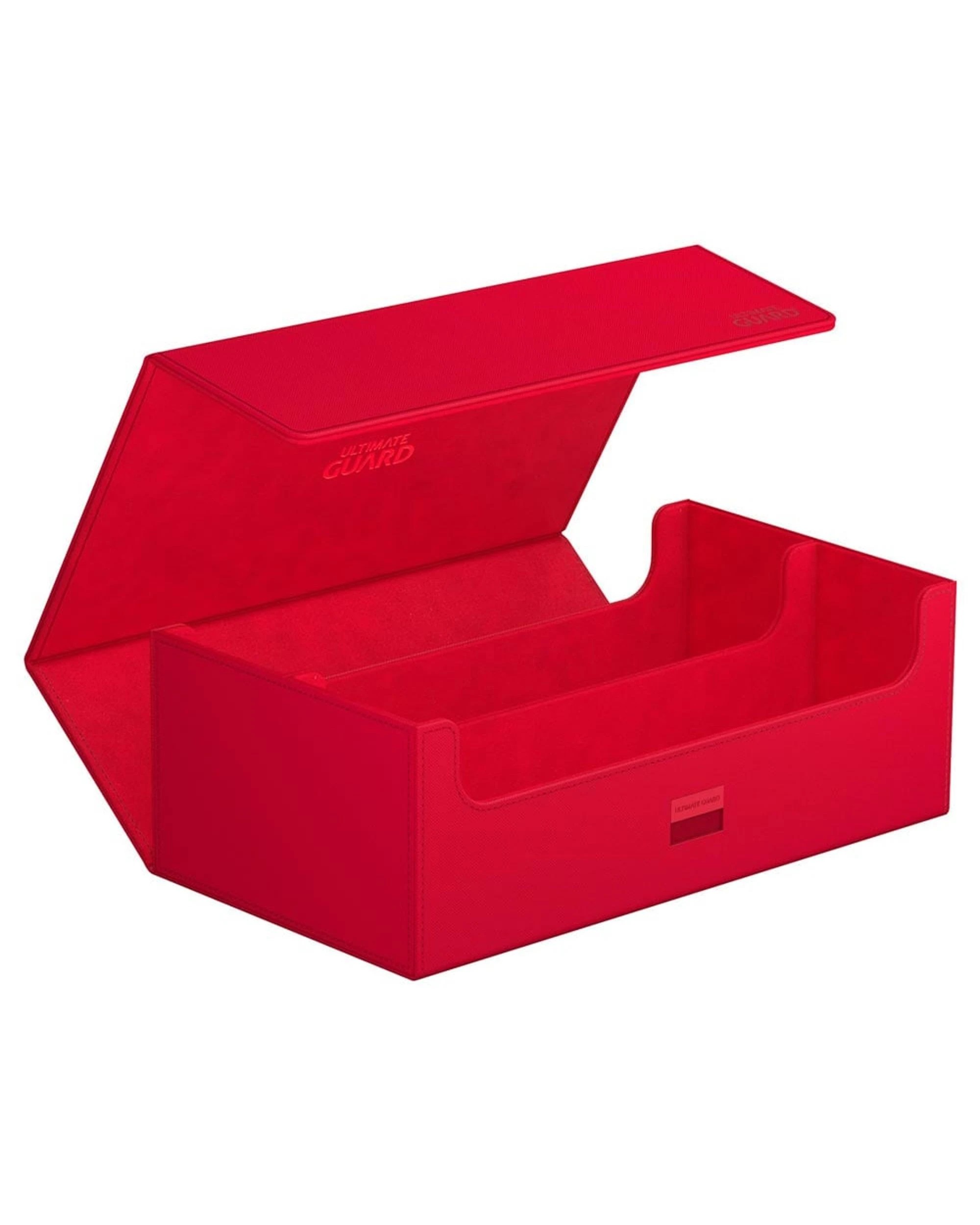 2 Ultimate Guard Arkhive 800+ Xenoskin Flip Case Standard Size Deck Box - Monocolour Red - Red, 2 of 6