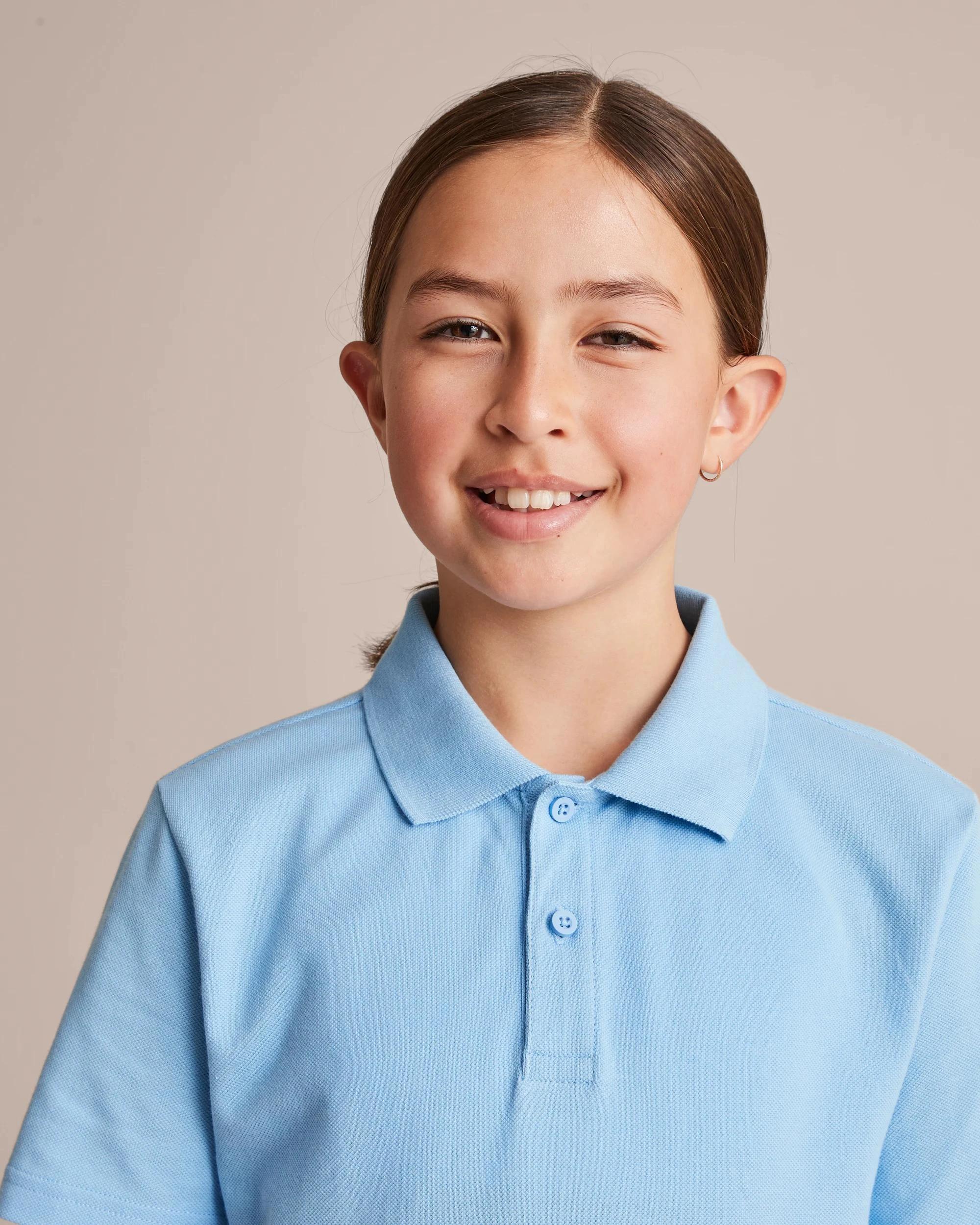 7 Target Short Sleeve School Polos LIGHT BLUE, 7 of 10
