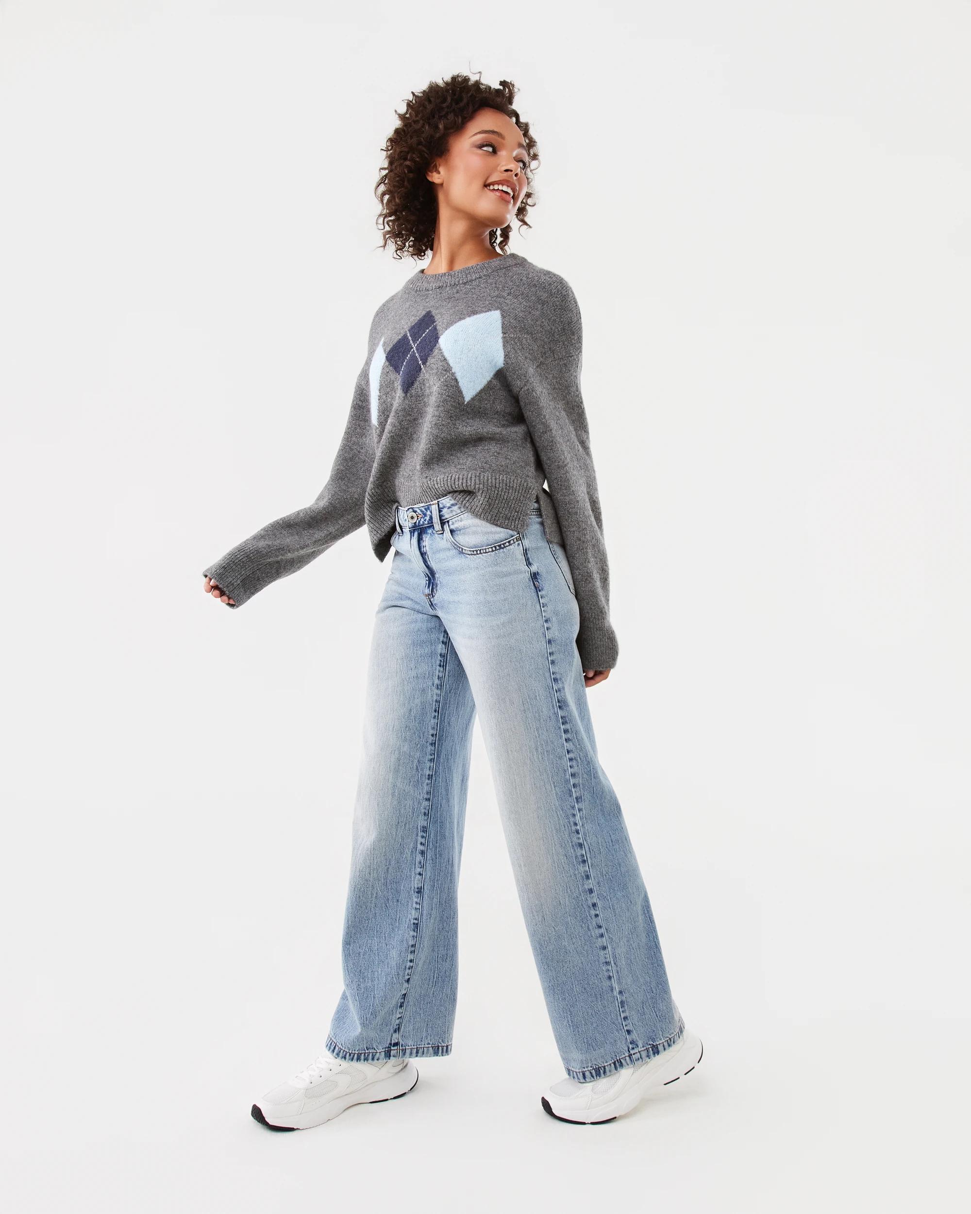 3 Jacquard Knit Jumper Grey Marle, 3 of 9