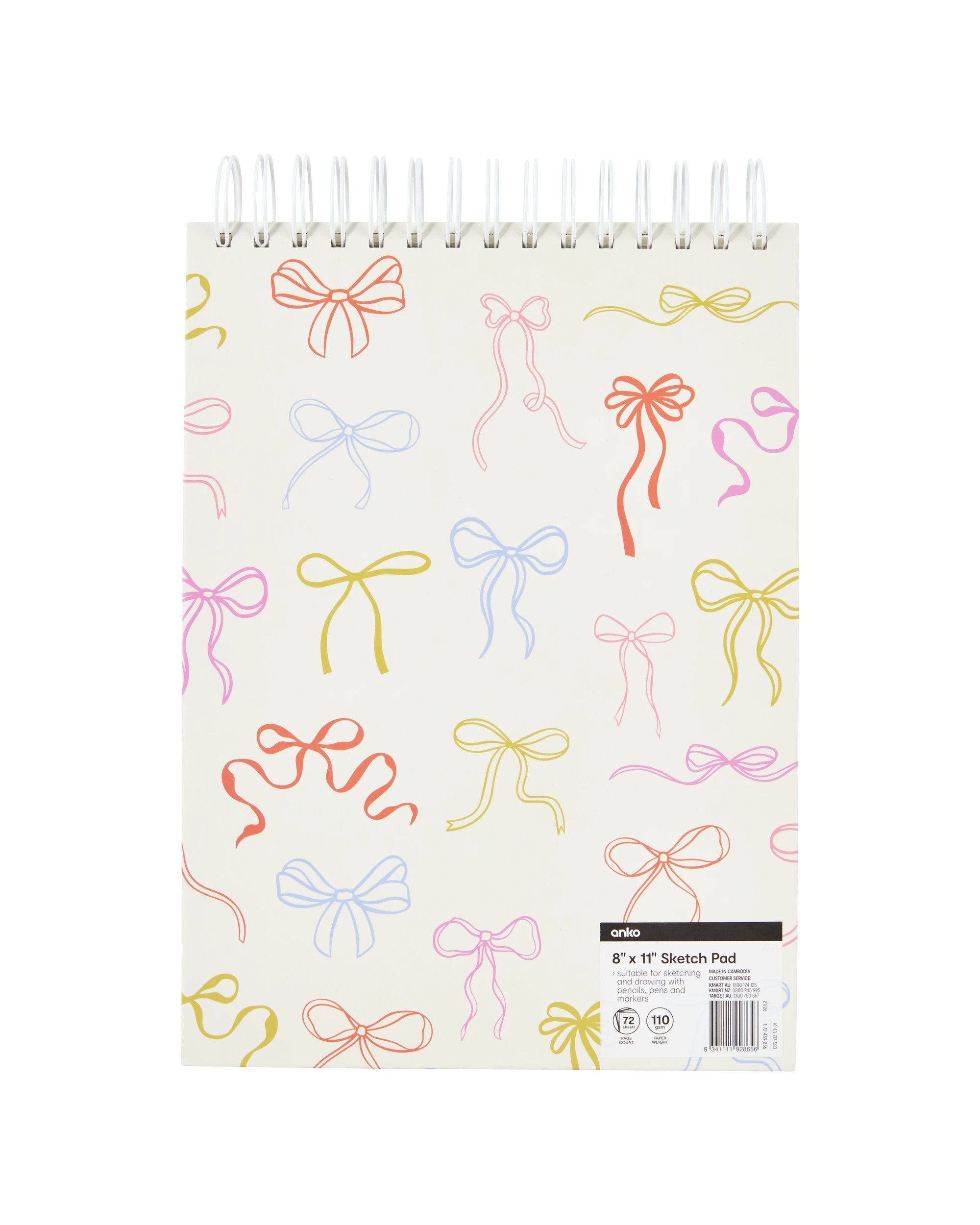 4 8in. x 11in. Sketch Pad - Bows, 4 of 4