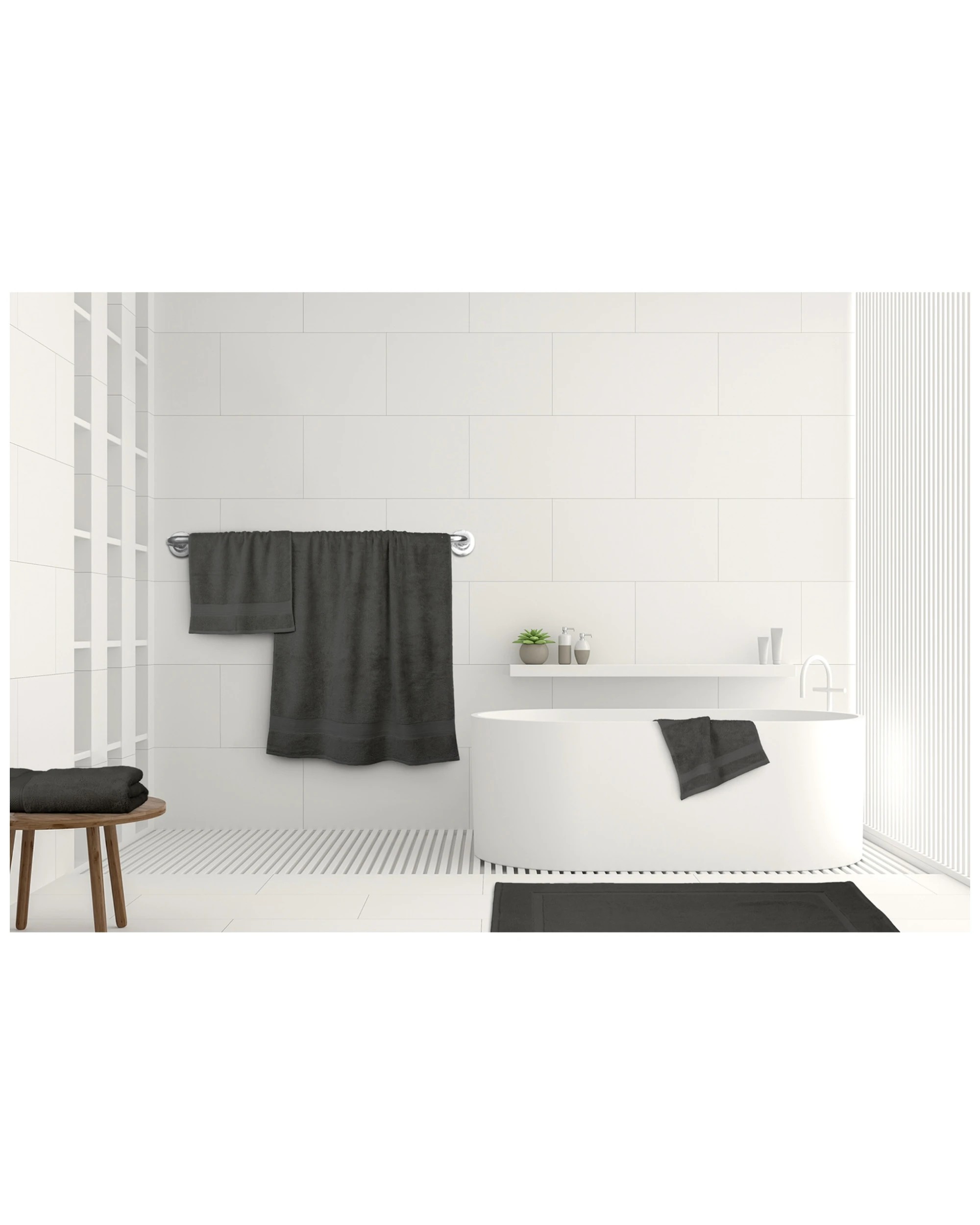 2 ARDOR Hand Towel 100 Percent Cotton Soft Absorbent Fast Dry Easy Care 40 x 70cm, 2 of 3