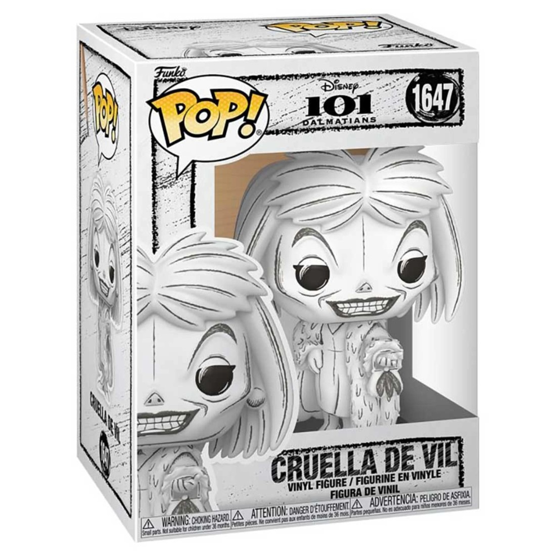 2 Disney - 101 Dalmatians Cruella De Vil Sketch Pop! Vinyl Figure, 2 of 2