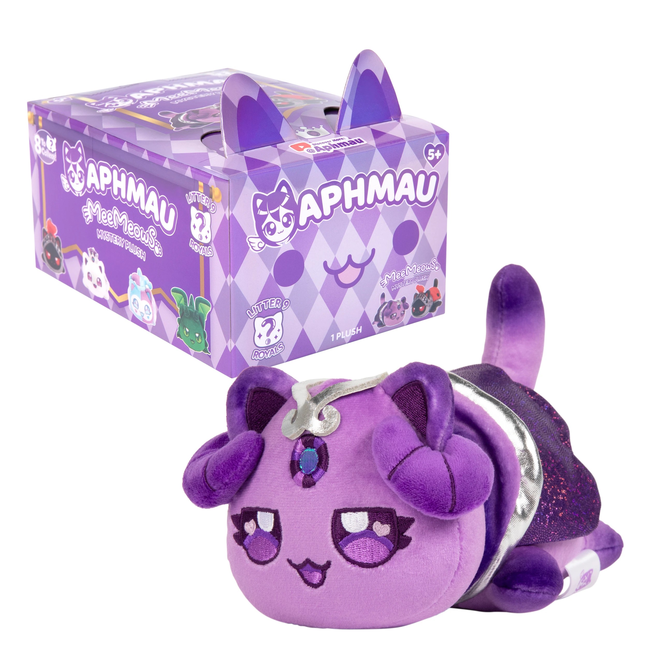 4 15cm Aphmau MeeMeows Mystery Plush Toy: Royals - Assorted, 4 of 10