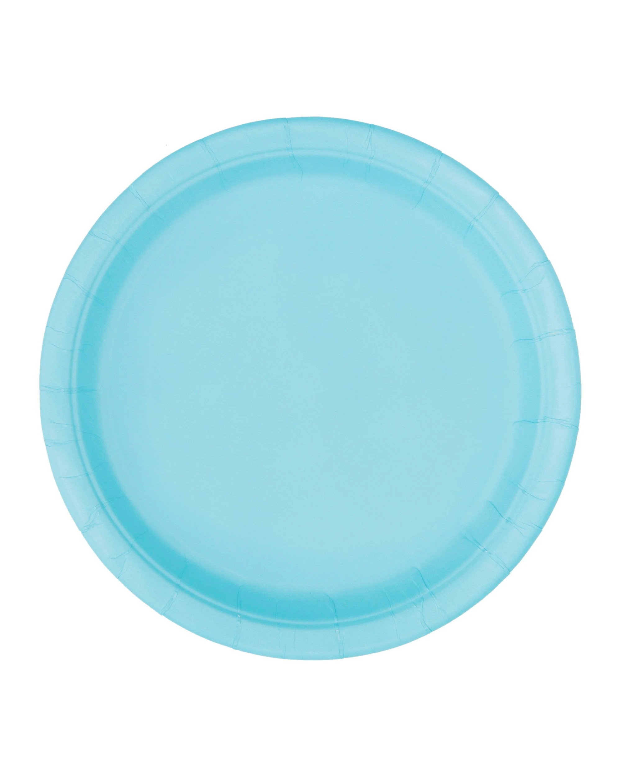 1 Unique Powder Blue Small Round Paper Plates Pack of 8 - Light Blue, 1 of 1