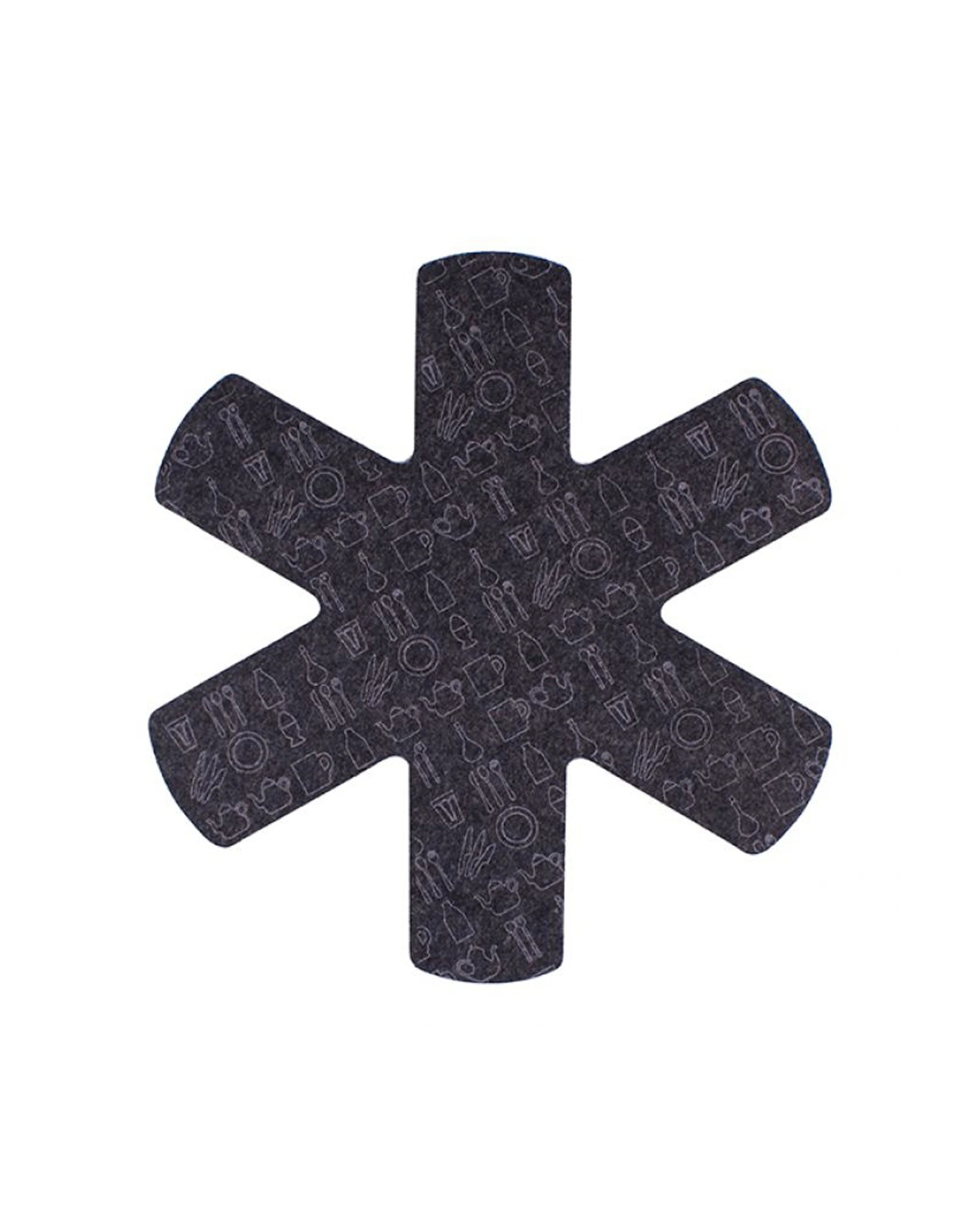 2 Appetito Pot and Pan Protectors 2-Pack, Grey, Mixed Material, 36 cm - Grey, 2 of 3