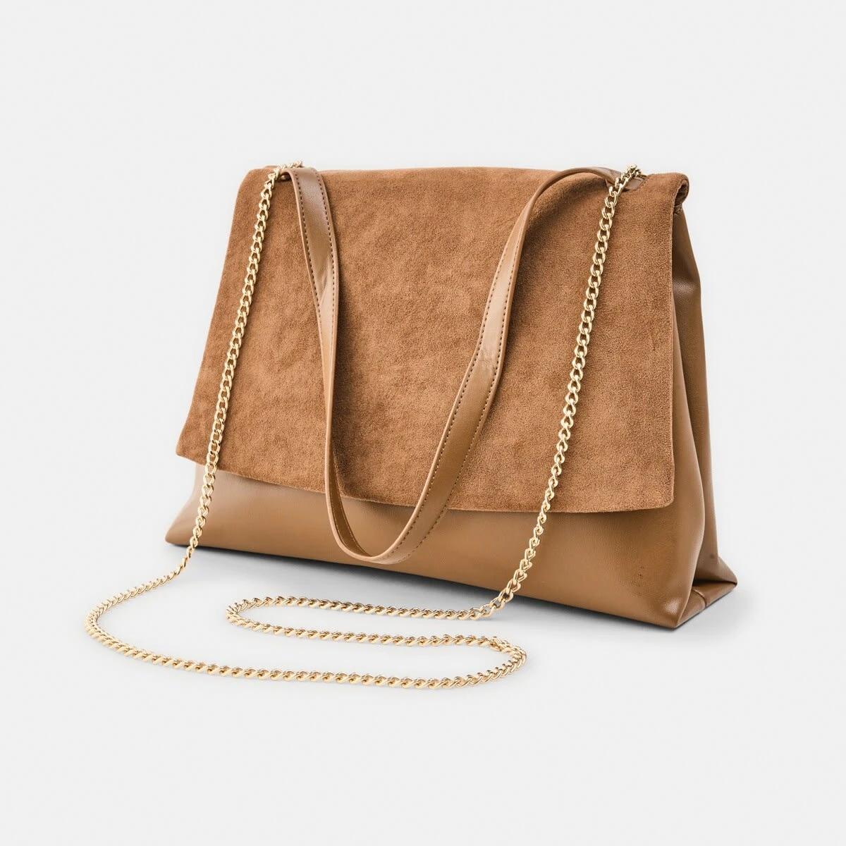 4 Front Flap Crossbody Bag RICH TAN, 4 of 7
