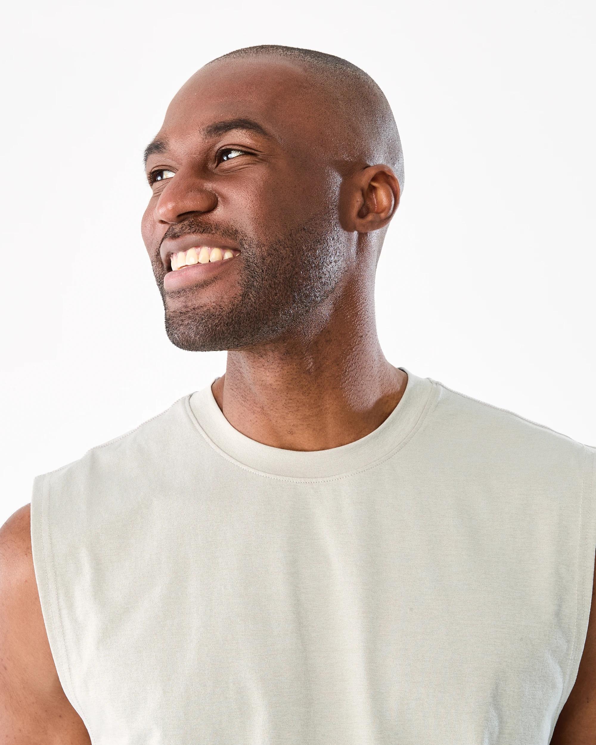 4 Active Mens Training Oversized Muscle Reef Grey, 4 of 7