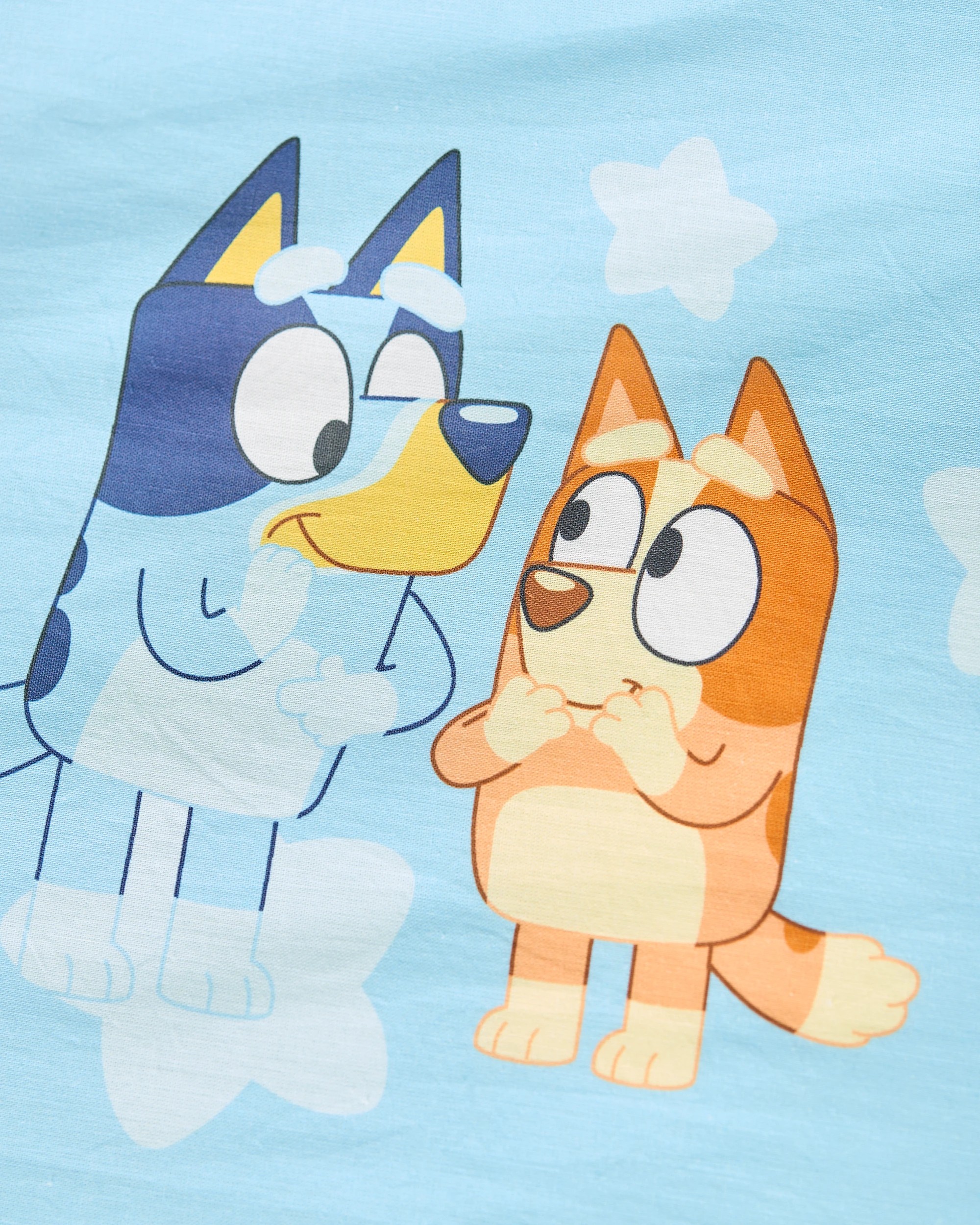 10 Bluey & Bingo Cotton Quilt Cover Set - Single Bed - Blue, 10 of 10