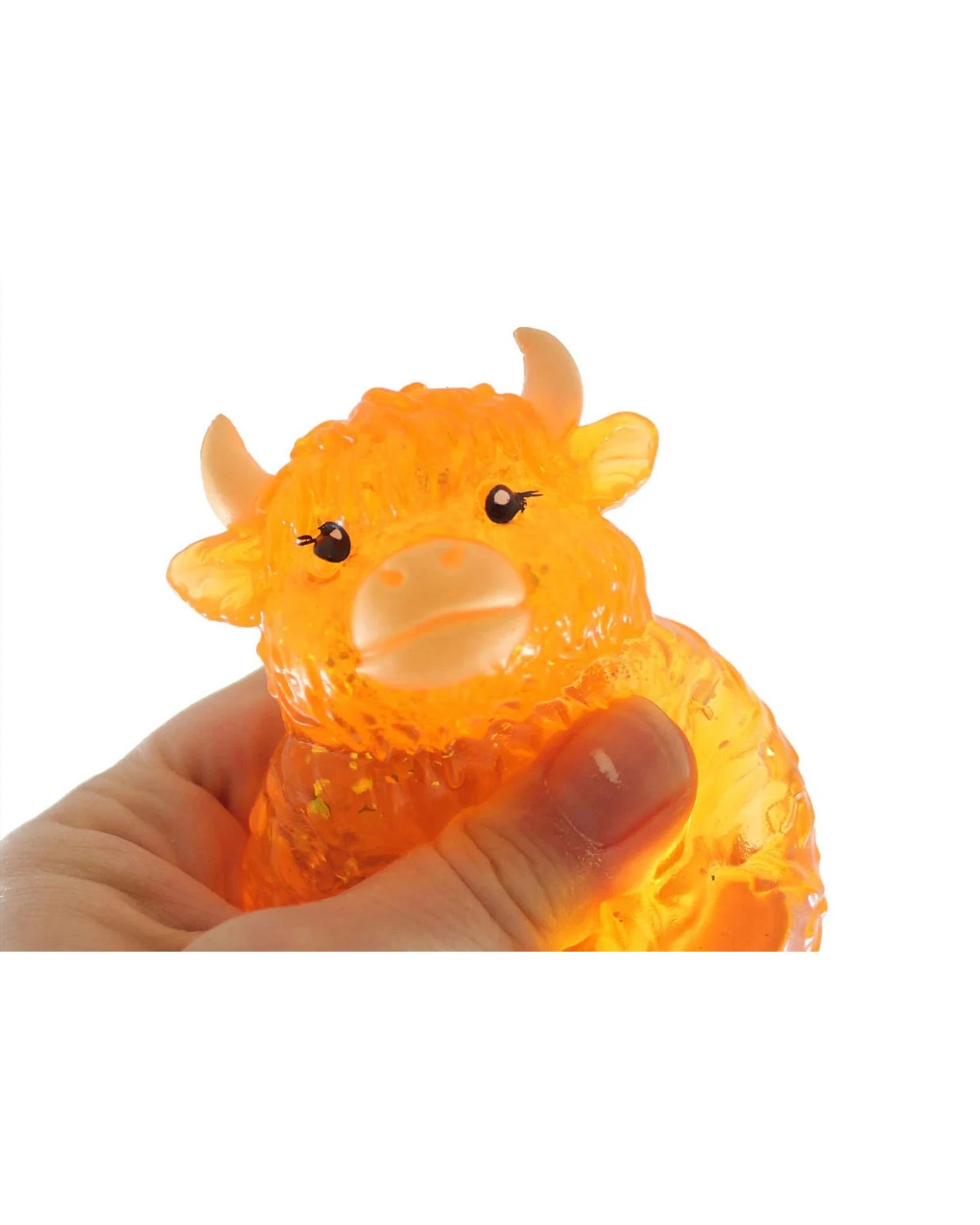 5 Squishy Translucent 8cm Highland Cow Assortment, 5 of 6