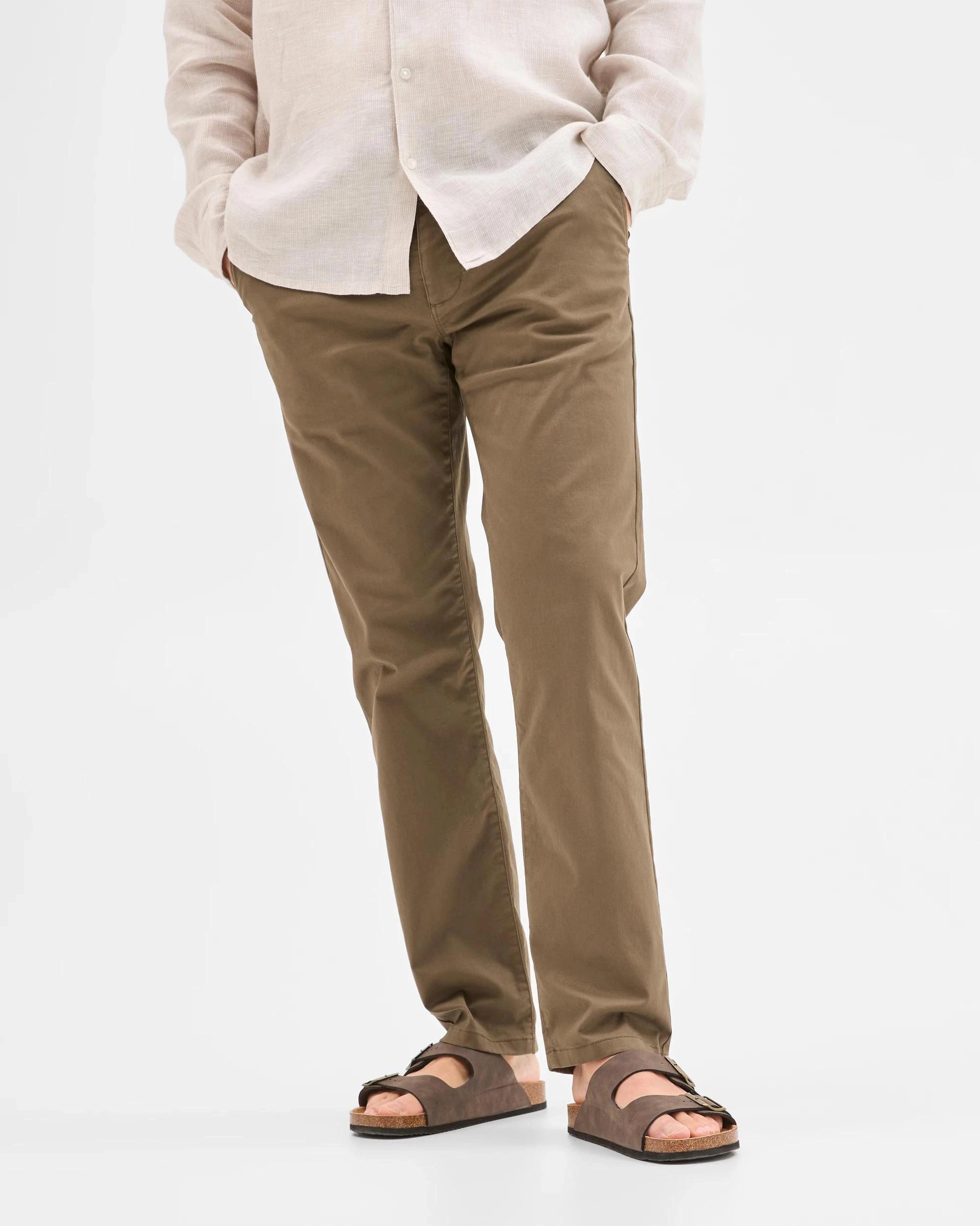 2 Target Australian Cotton Rich Straight Chino Pants DK MUSHROOM, 2 of 6