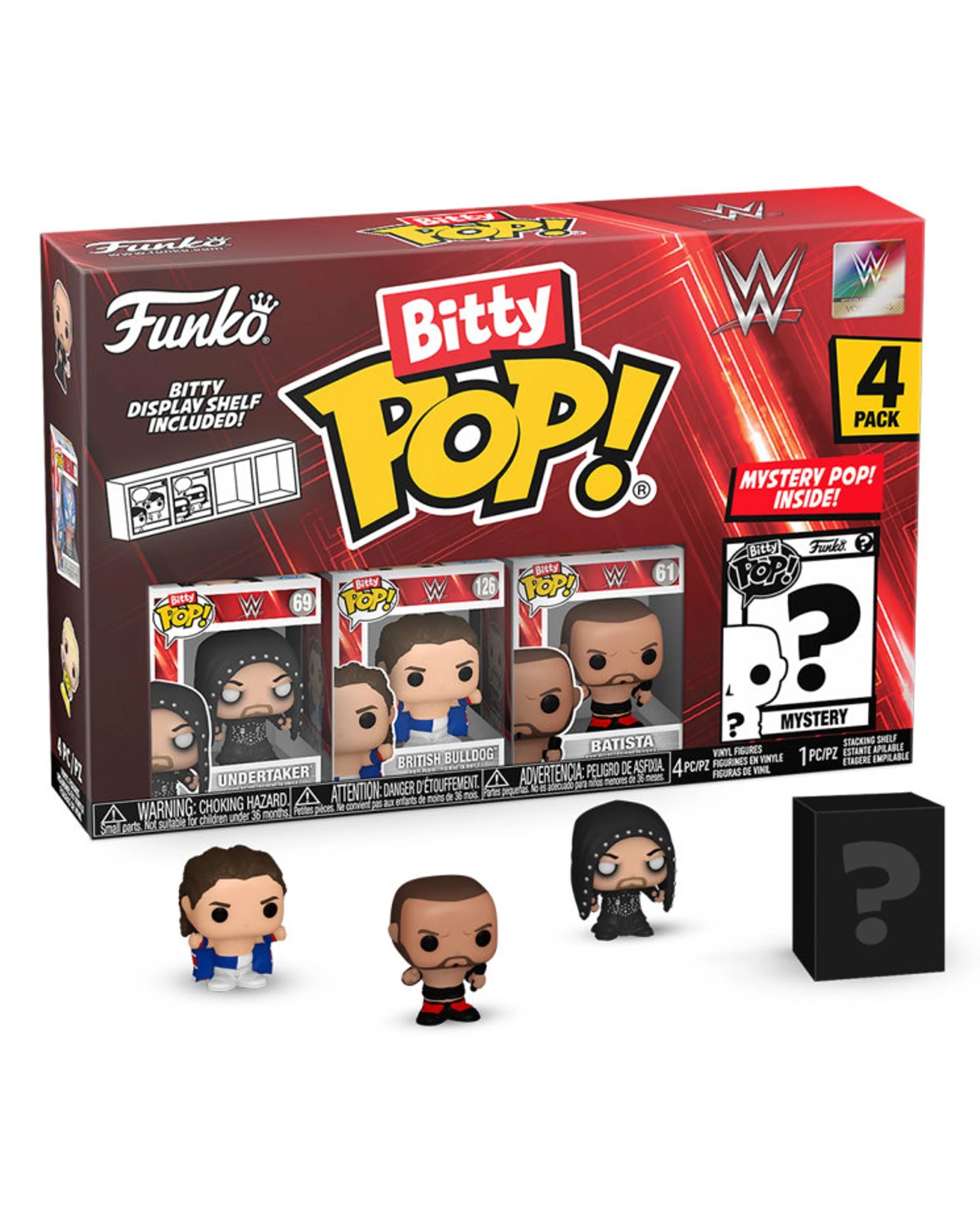 1 WWE The Undertaker Bitty 4 Pack Funko POP! Vinyl, 1 of 1