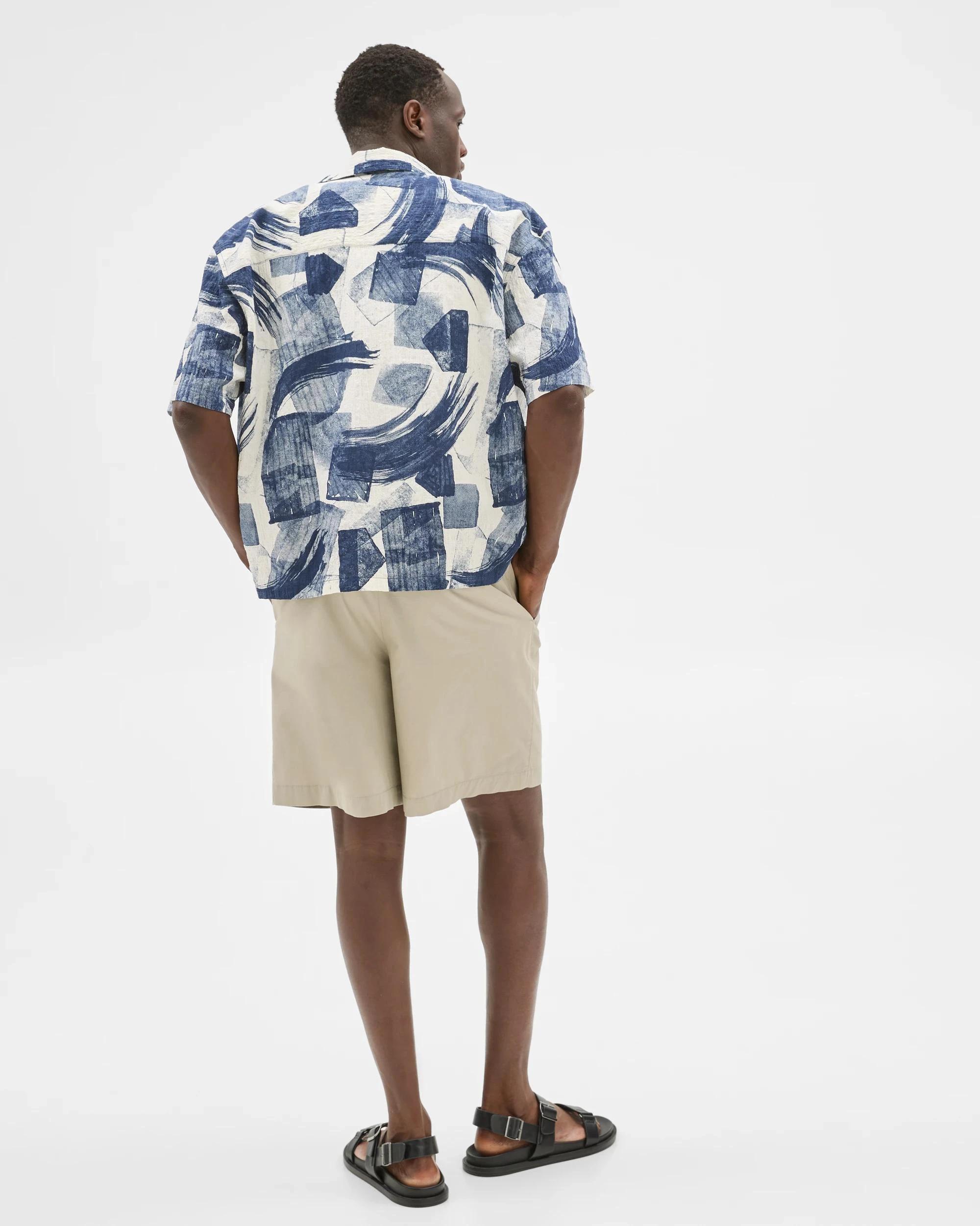 5 Australian Cotton Rich Party Shirt - Commons BLUE, 5 of 8