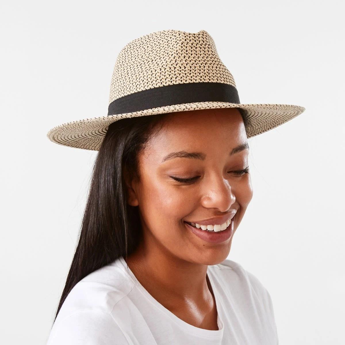 4 Melange Fedora Hat Natural, 4 of 5