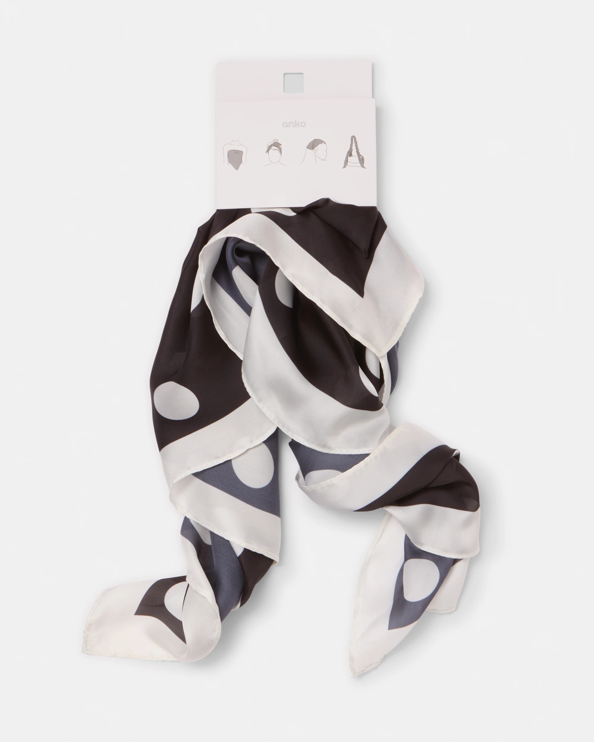 6 Hair Scarf - Polka, 6 of 6