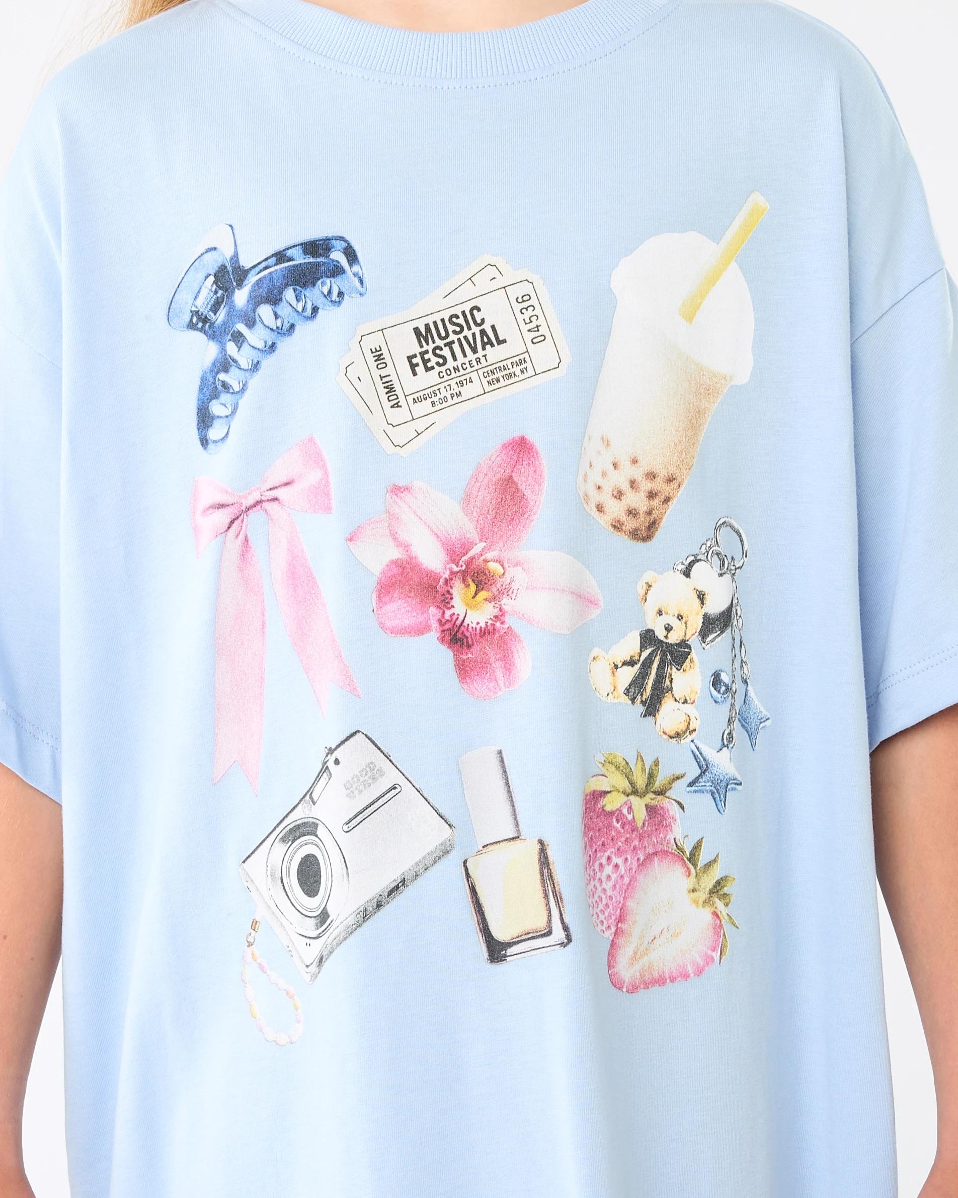 5 Oversized T-shirt Blu Icons, 5 of 7