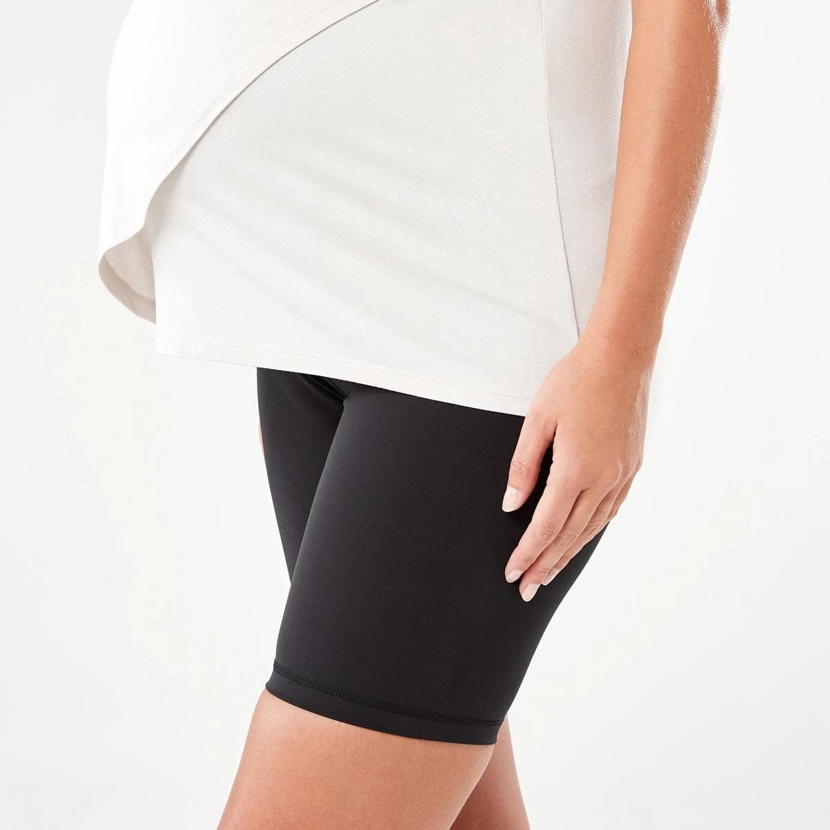 2 Maternity Active Bike Shorts Black, 2 of 6