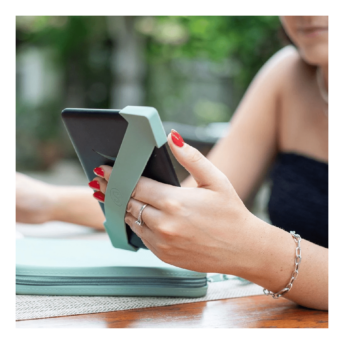 2 Strapsicle Clutch for Kindle Sage Green, 2 of 3