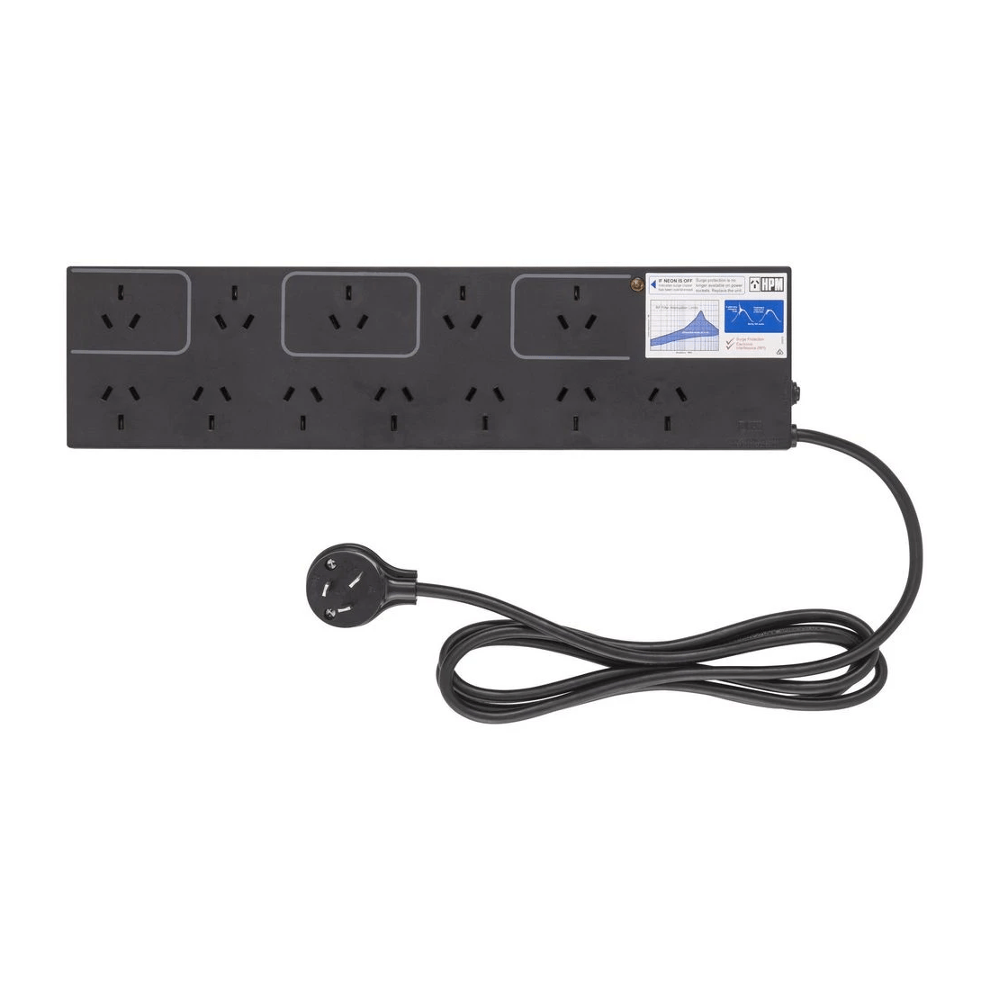 2 HPM 12 Outlet Transformer Spacing Powerboard 1.8m, 2 of 3