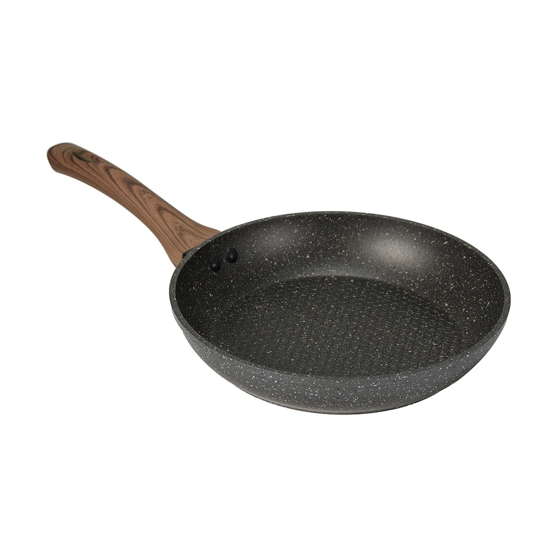 1 24cm Aluminium 4 Layer Non-Stick Frypan - Wood Look, 1 of 4