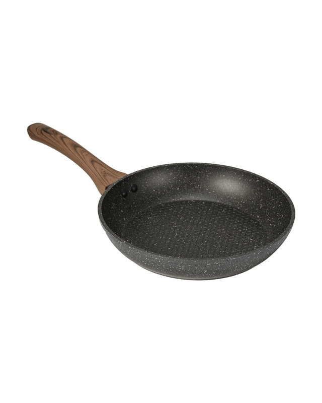 24cm Aluminium 4 Layer Non-Stick Frypan - Wood 