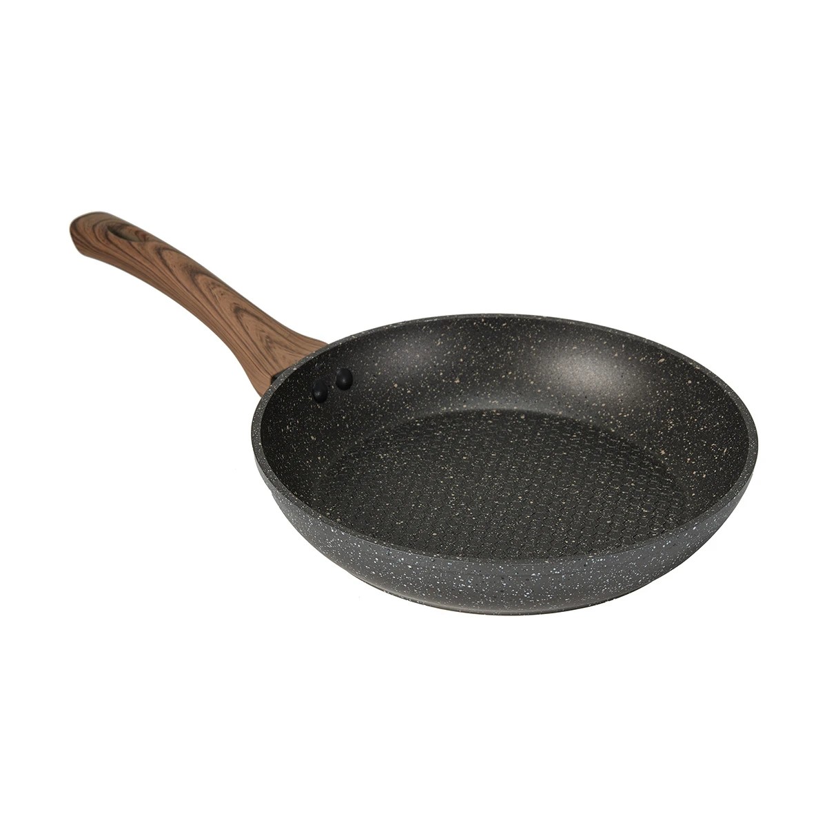 1 24cm Aluminium 4 Layer Non-Stick Frypan - Wood Look, 1 of 4