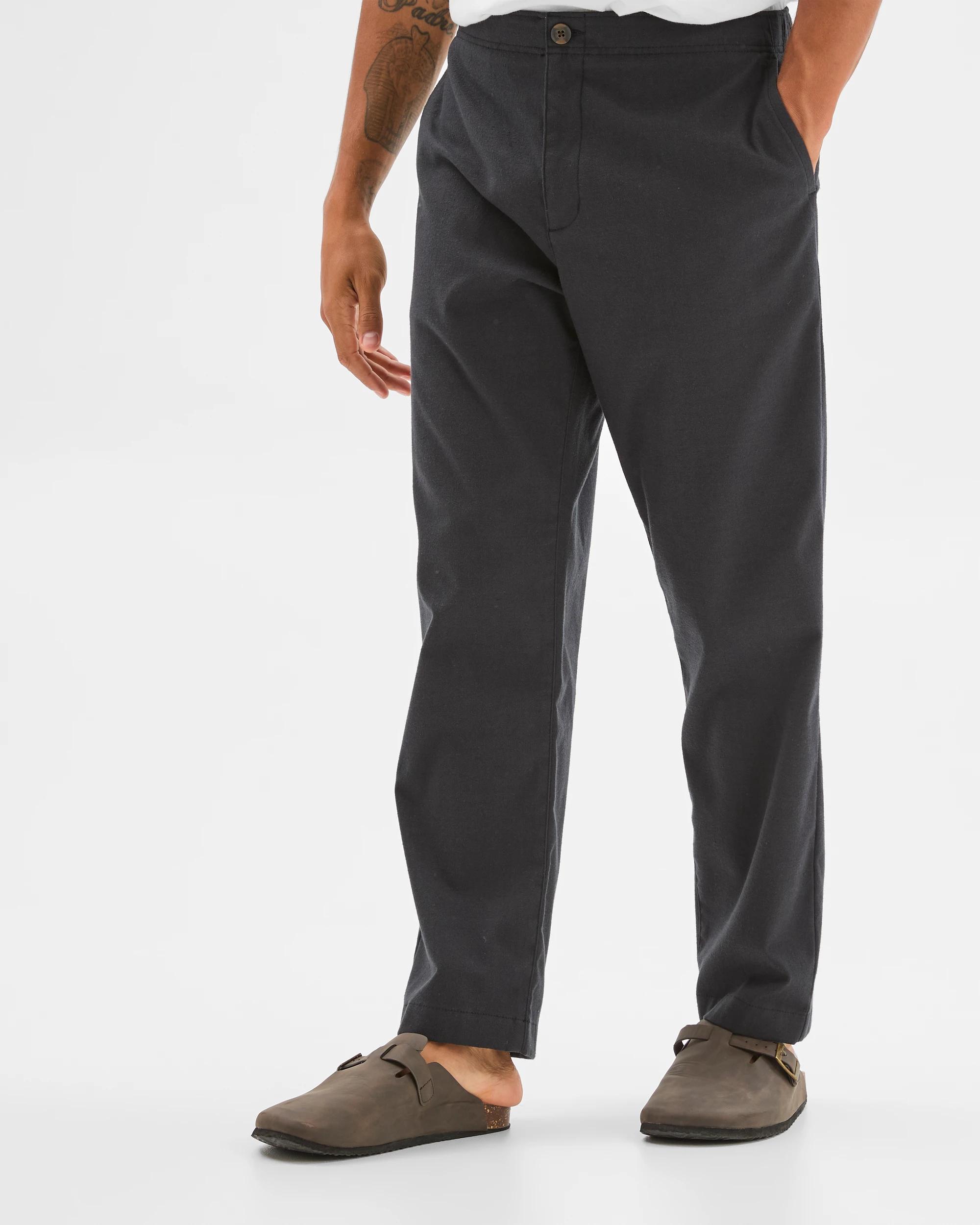 3 Target Man Brushed Relaxed Pants BLACK, 3 of 6