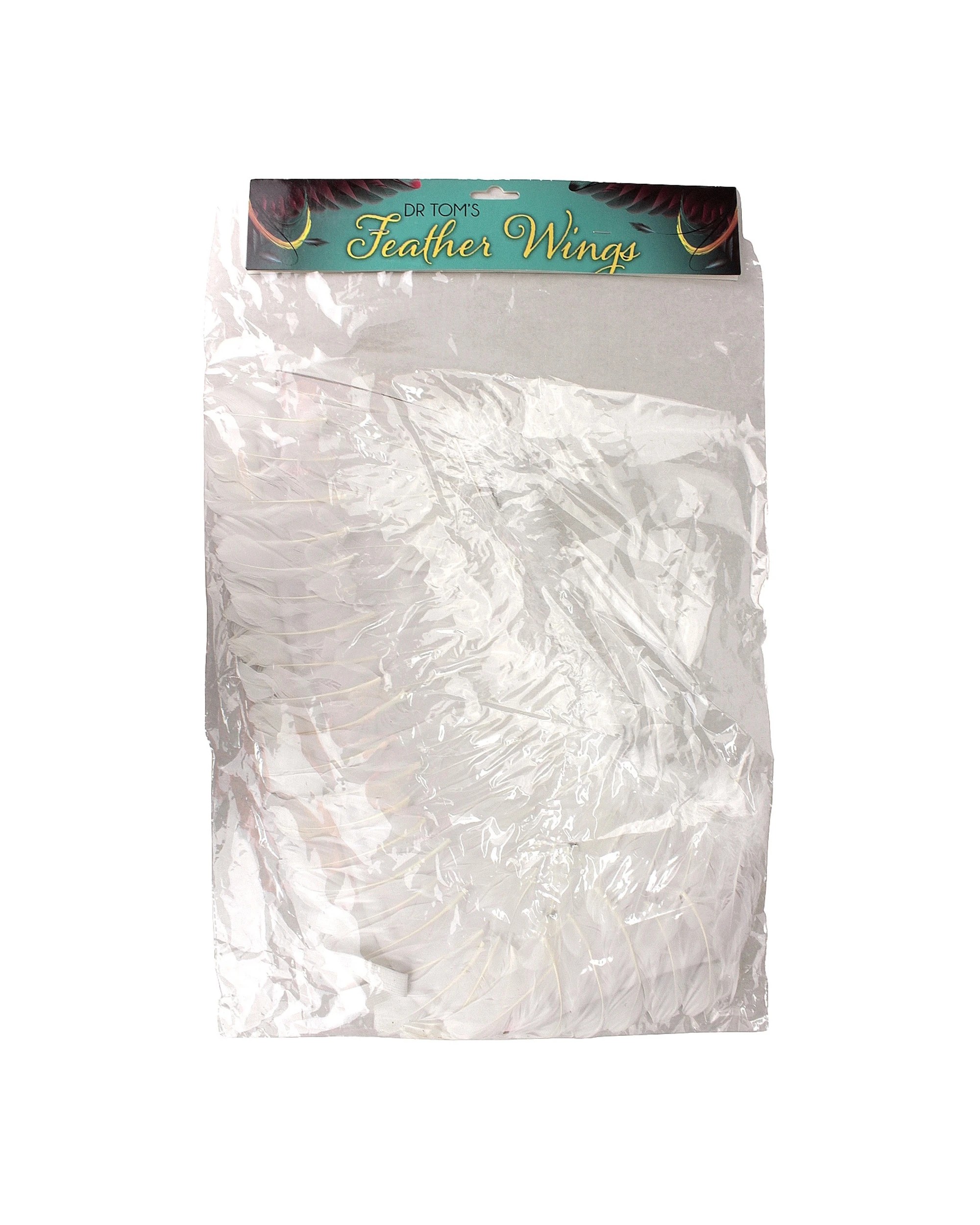 4 Tomfoolery White Feathered Angel Wings Large 90cm x 50cm - White, 4 of 5