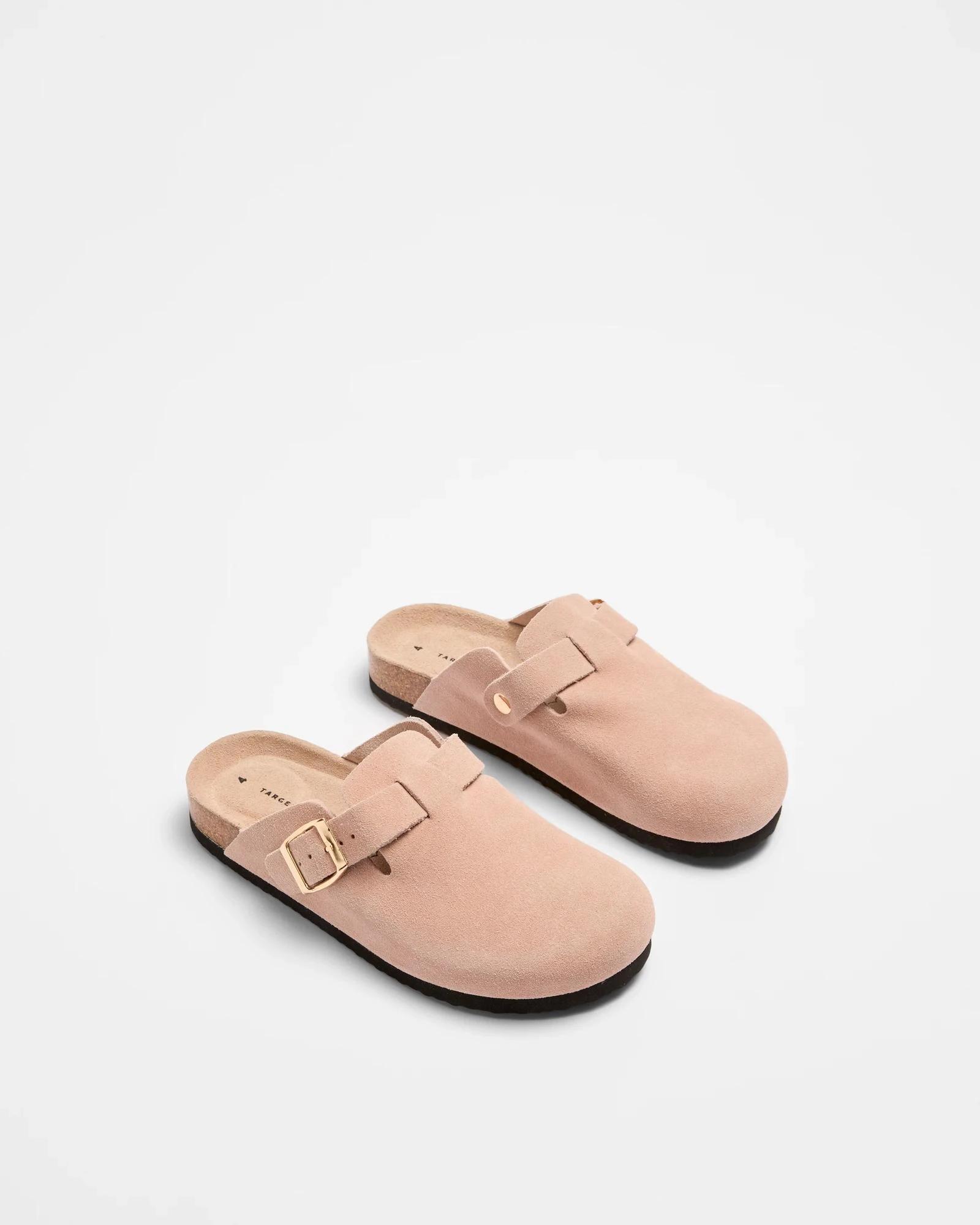 2 Target Youth Girls Youth Leather Moulded Cork Clog PINK, 2 of 2