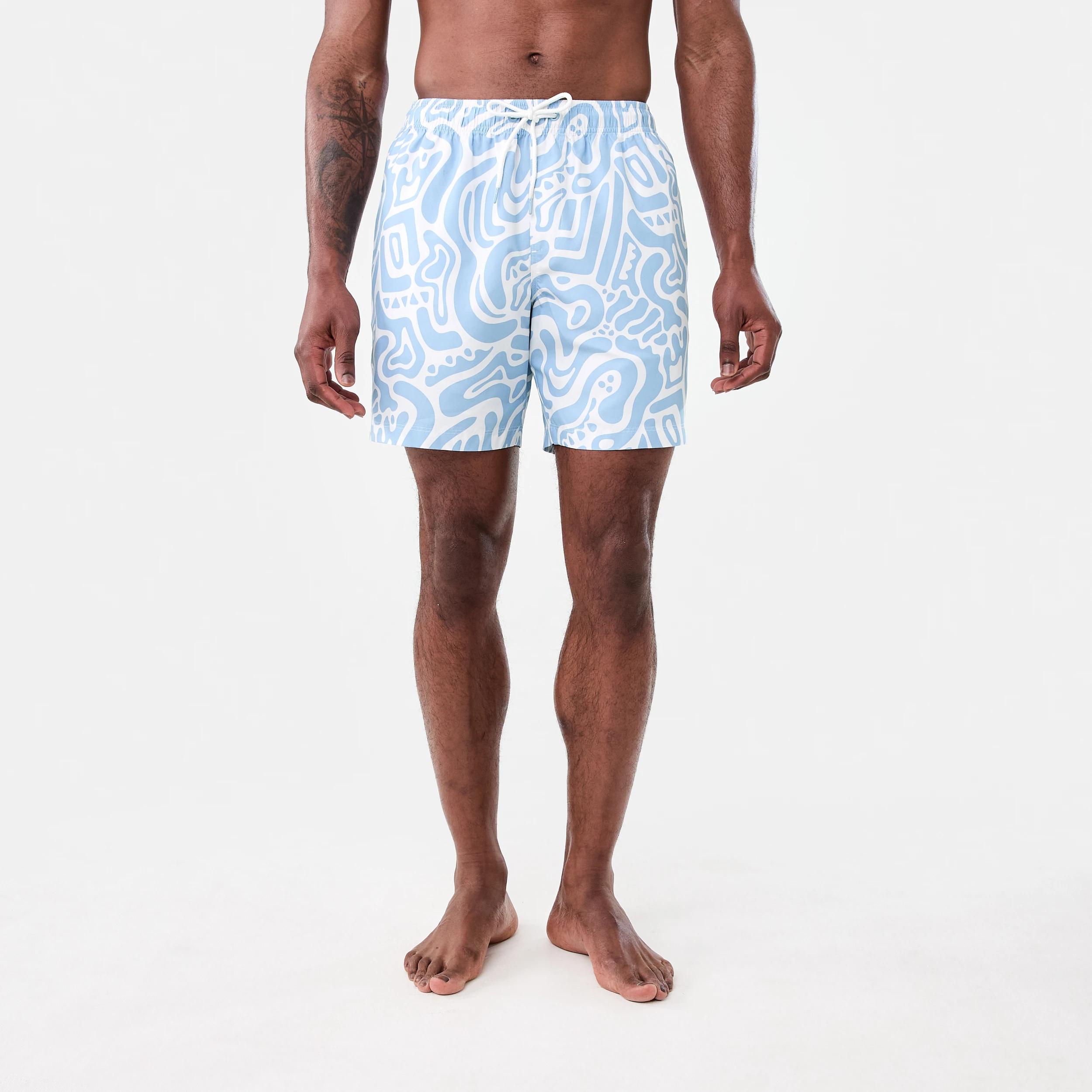 6 Regular Print Boardshorts Wht Shapes, 6 of 6