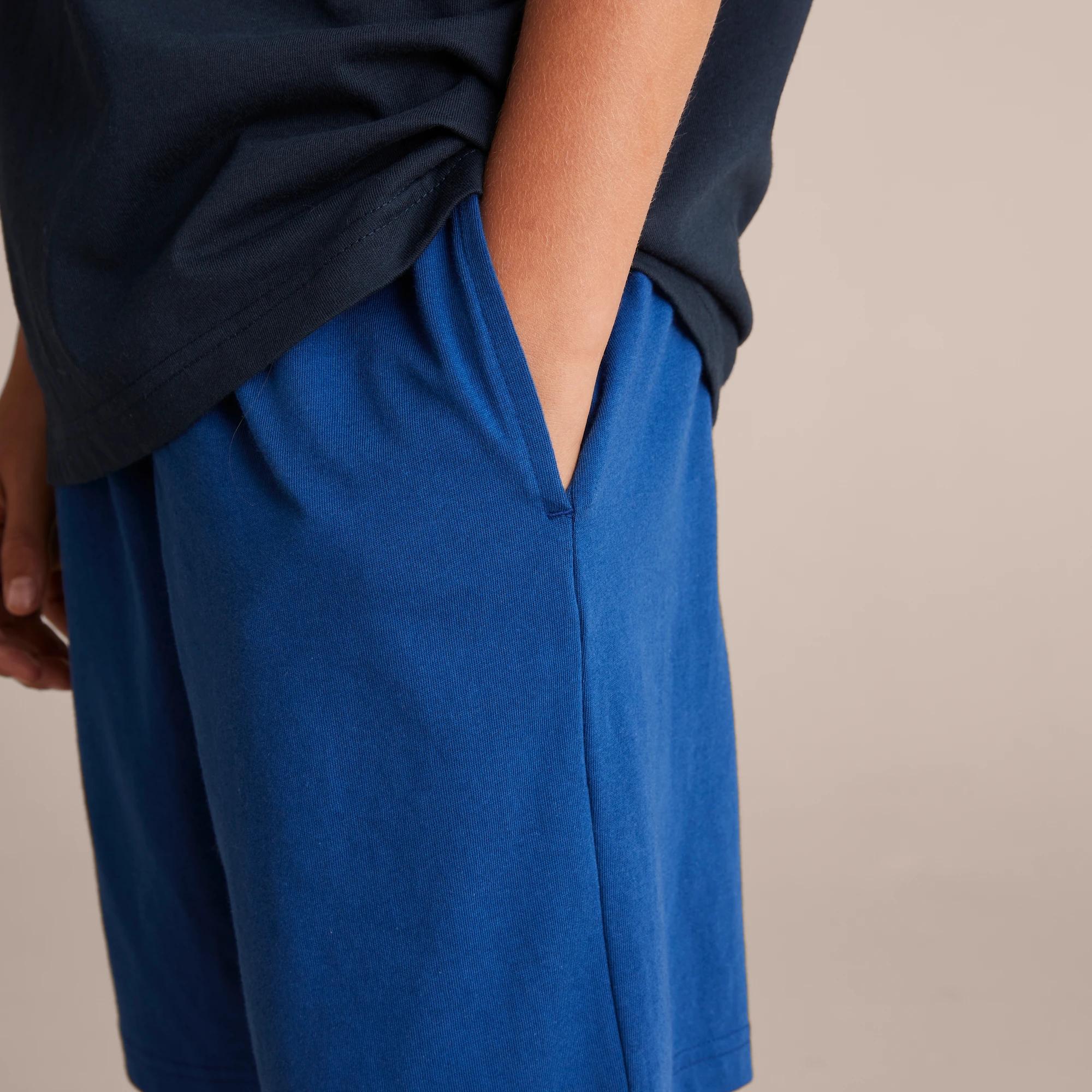 4 Target School Knit Shorts ROYAL BLUE, 4 of 7