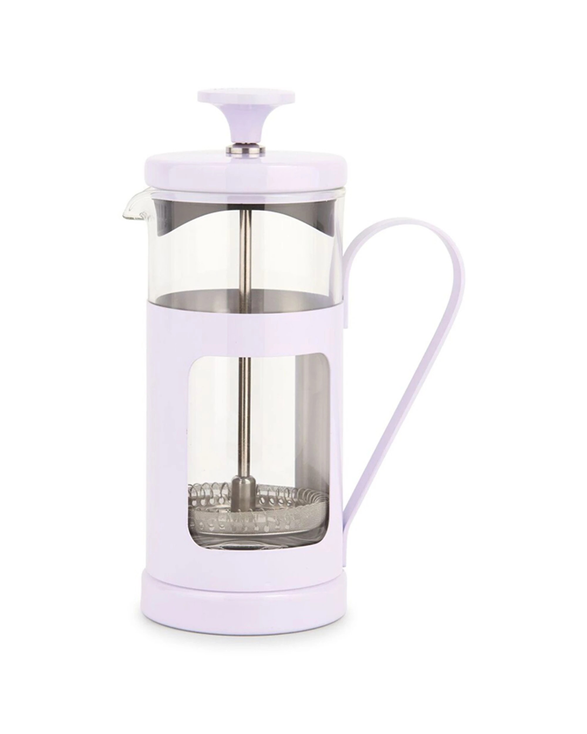 1 La Cafetiere Monaco 3-Cup 350ml Stainless Steel Glass French Press - Purple, 1 of 7