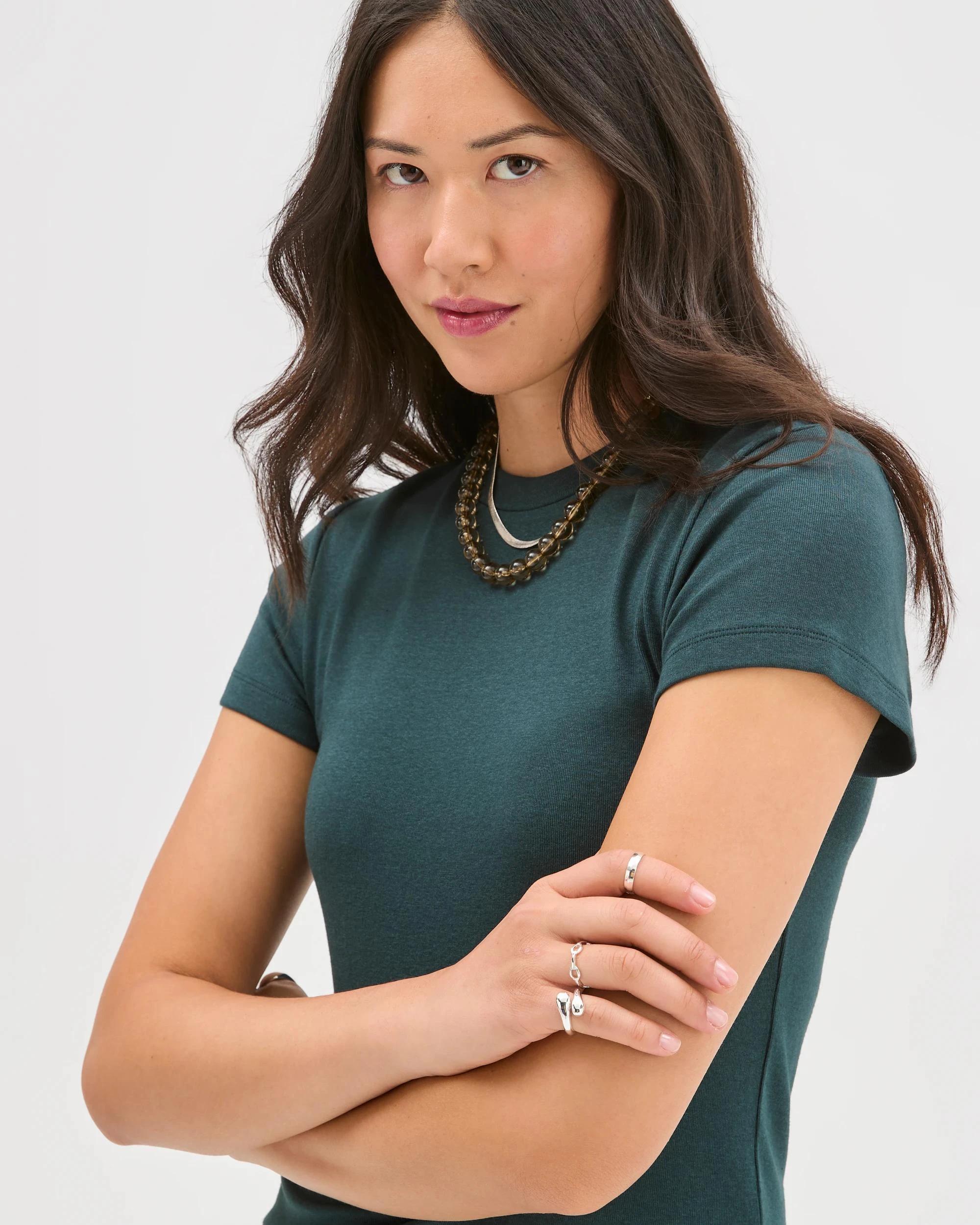 4 Target Woman Australian Cotton Blend Stretch T-Shirt MAGICAL FOREST, 4 of 7