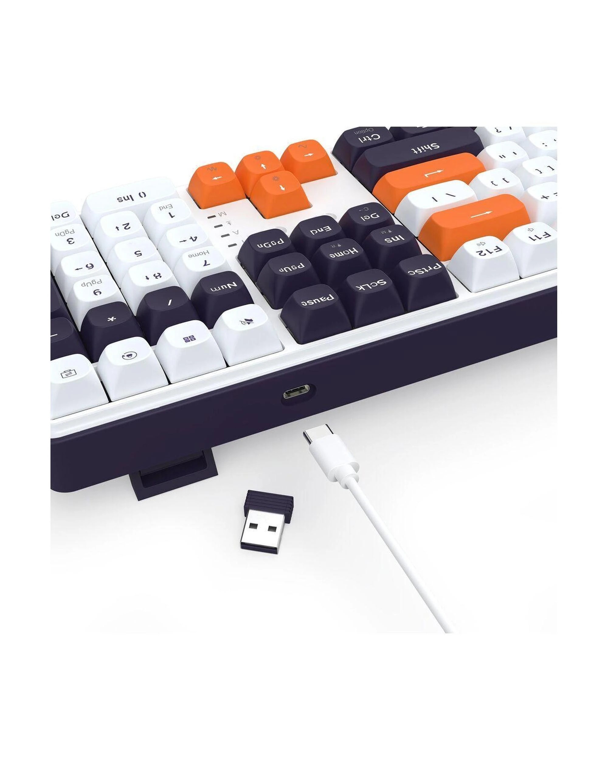 7 Redragon K689WBO RGB Pro Wyvern White 108Key Wireless Mechanical Keyboard, 7 of 10