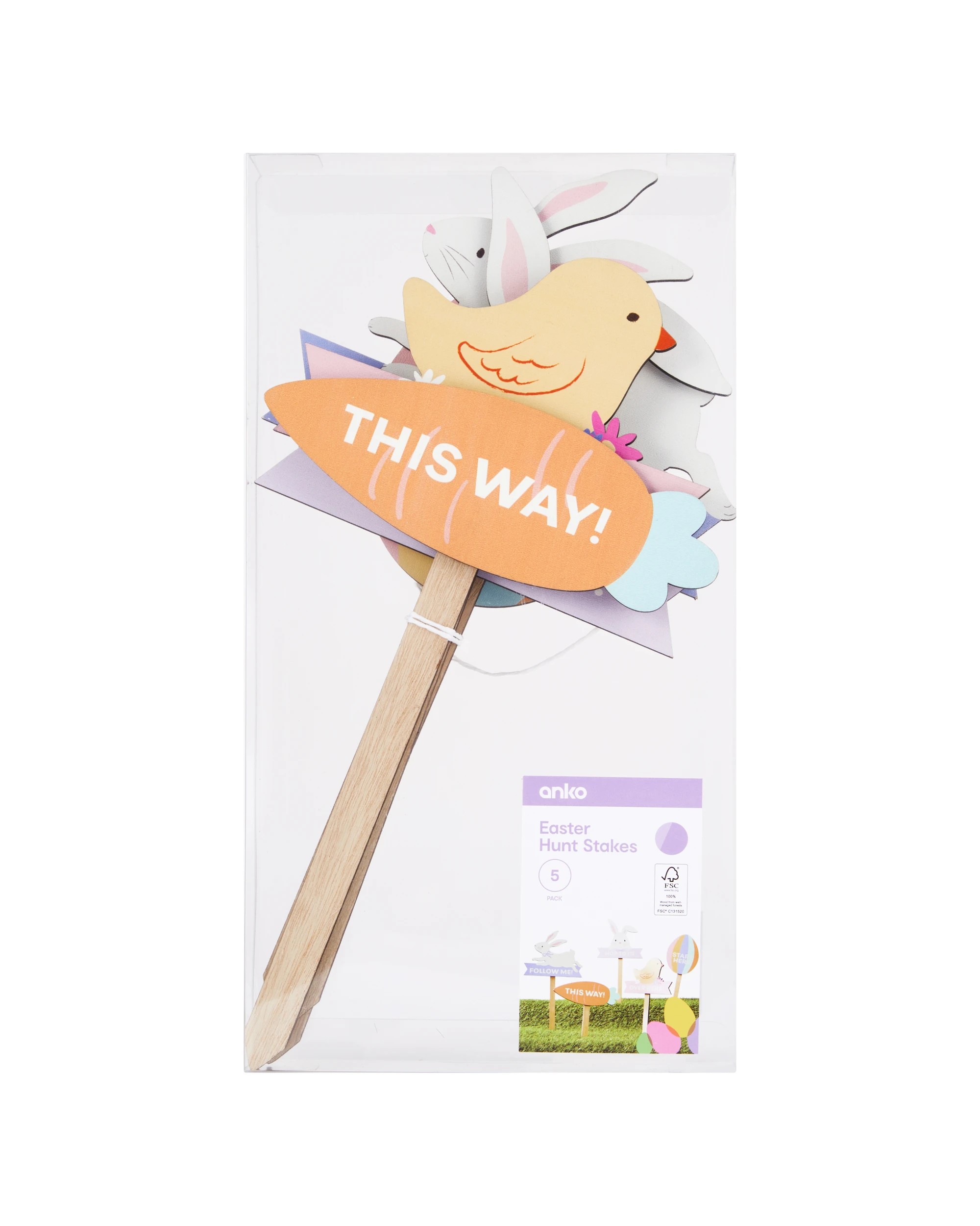 7 5 Pack Easter Hunt Stakes, 7 of 7