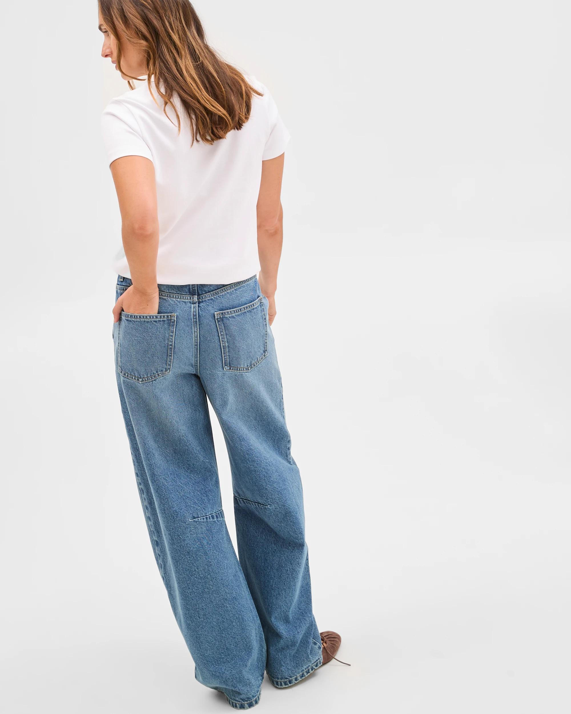 6 Target Denim Cate Relaxed Barrel Denim Jeans VINTAGE INDIGO, 6 of 7