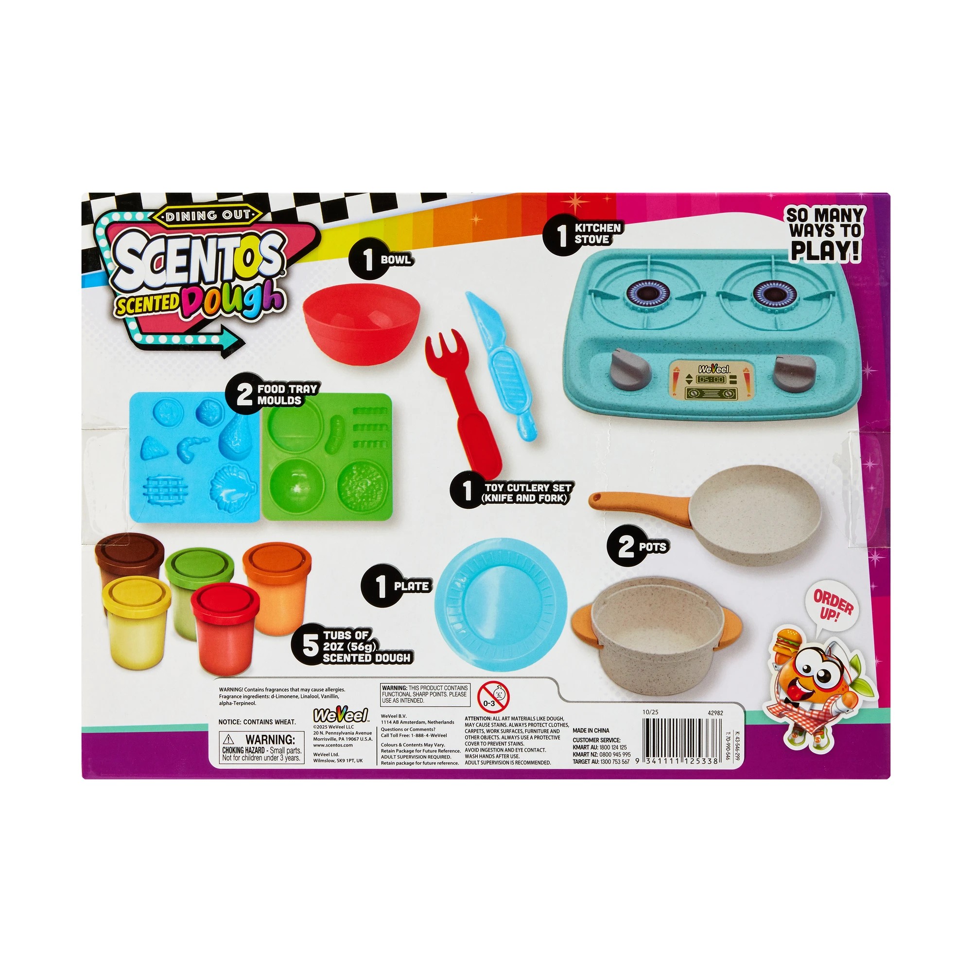4 14 Piece Scentos Scented Dough Dining Out: Cooking with Dough, 4 of 4