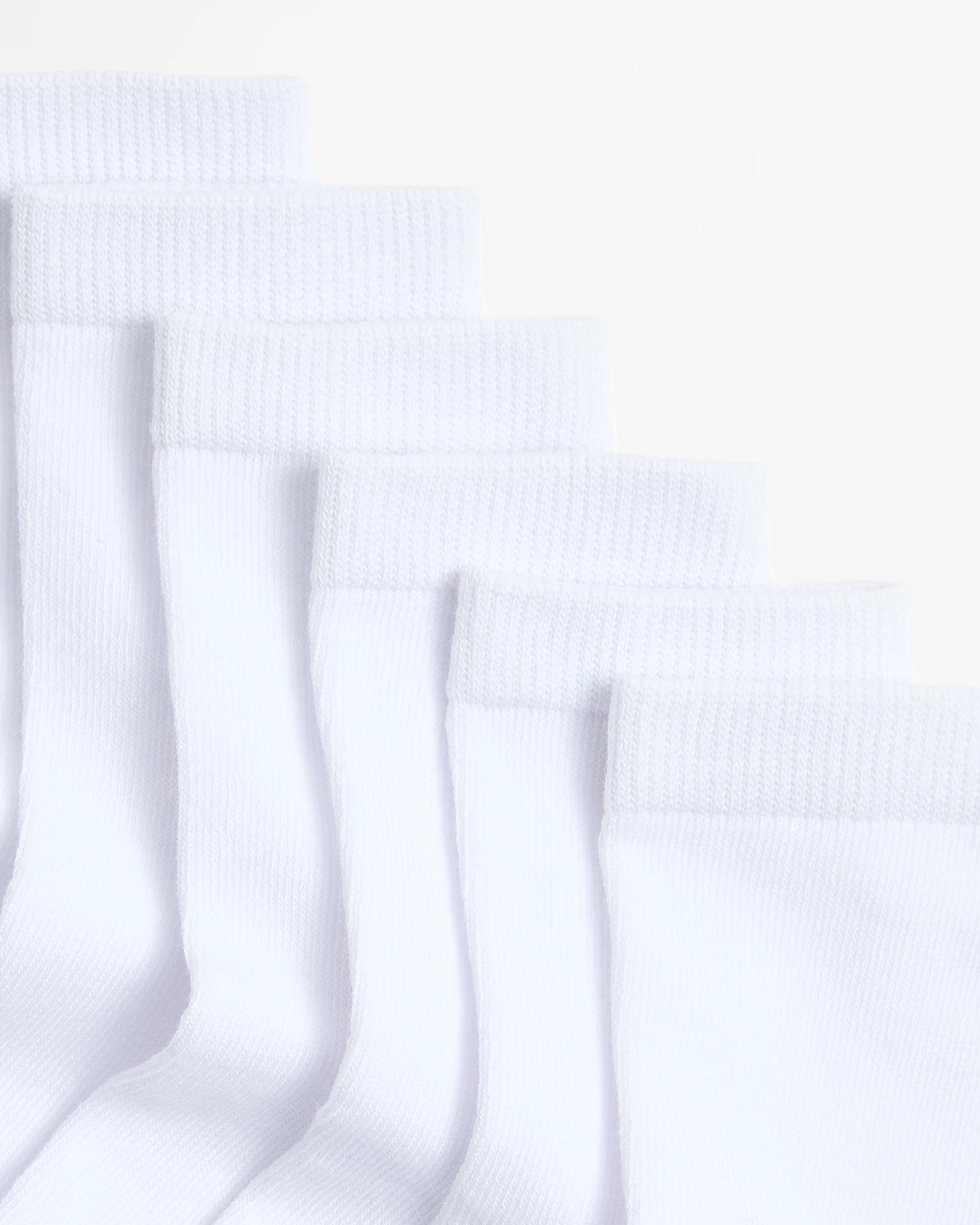 2 School Crew Socks 6 Pack - Maxx - White WHITE, 2 of 3