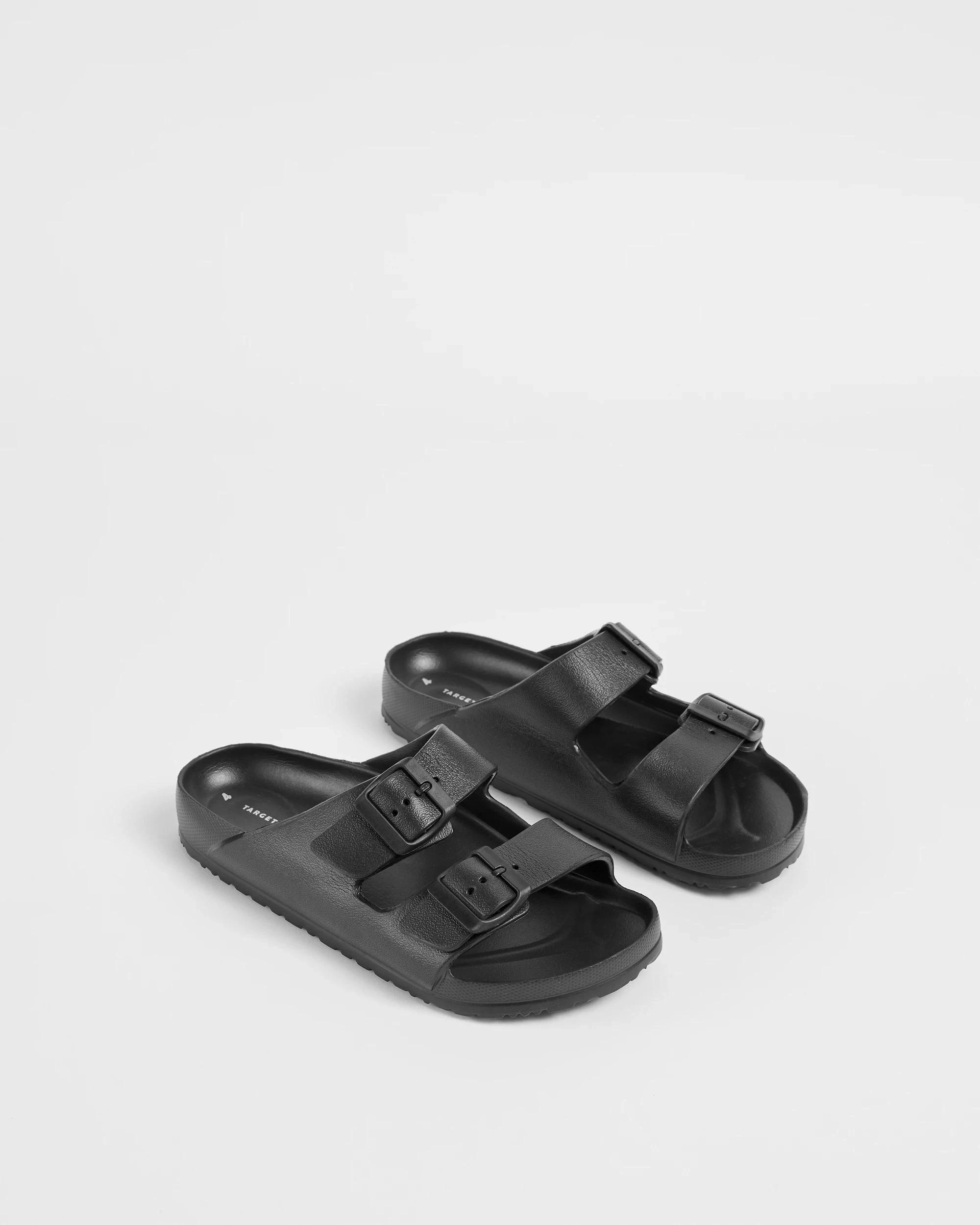 3 Target Youth Boys Senior Double Strap EVA Slide BLACK, 3 of 3