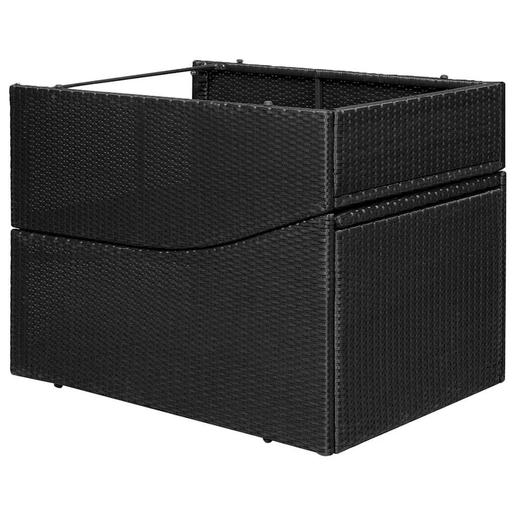 4 vidaXL sunlouger Foldable - Black, 4 of 7