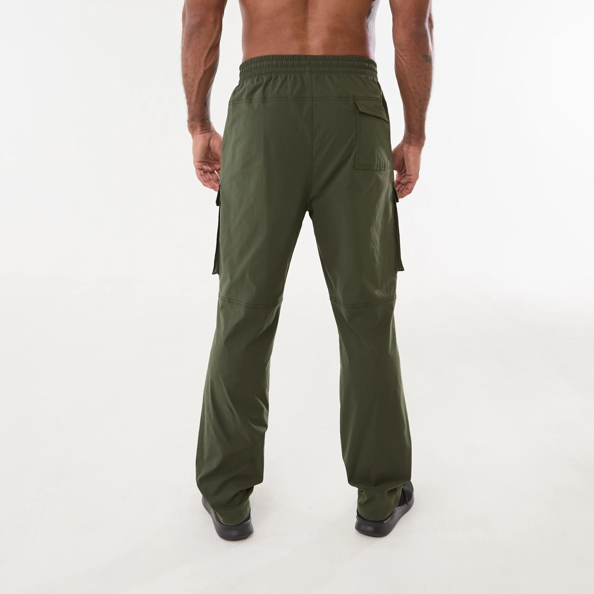 3 Active Mens Woven Cargo Pants DEEPEST GREEN, 3 of 6