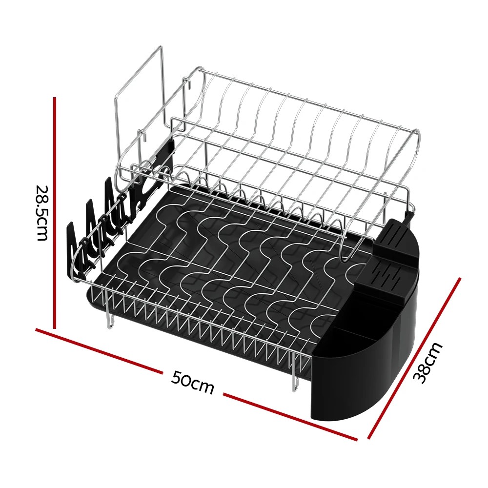 2 Cefito Dish Rack 2 Tiers - Black, 2 of 7