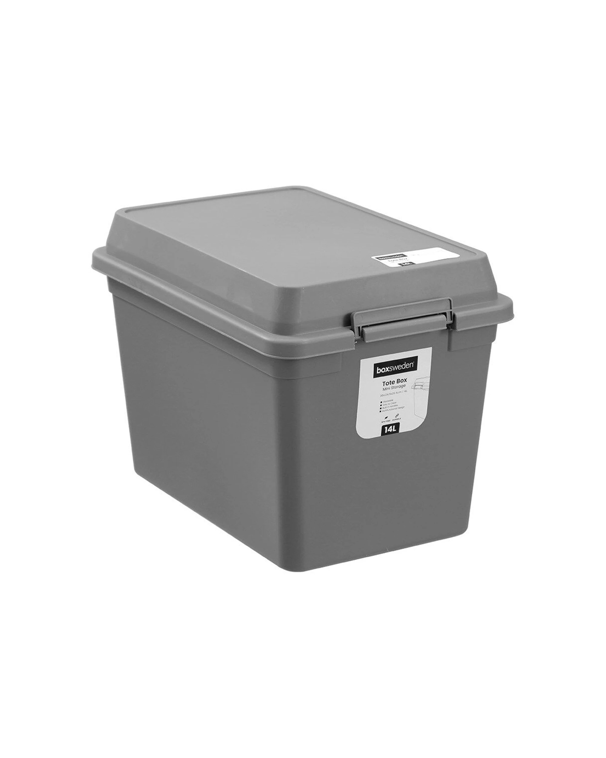 8 Boxsweden Tote Mini Storage Box Stackable 14L 36x24.5x25.5cm Durable Plastic - Assorted, 8 of 9